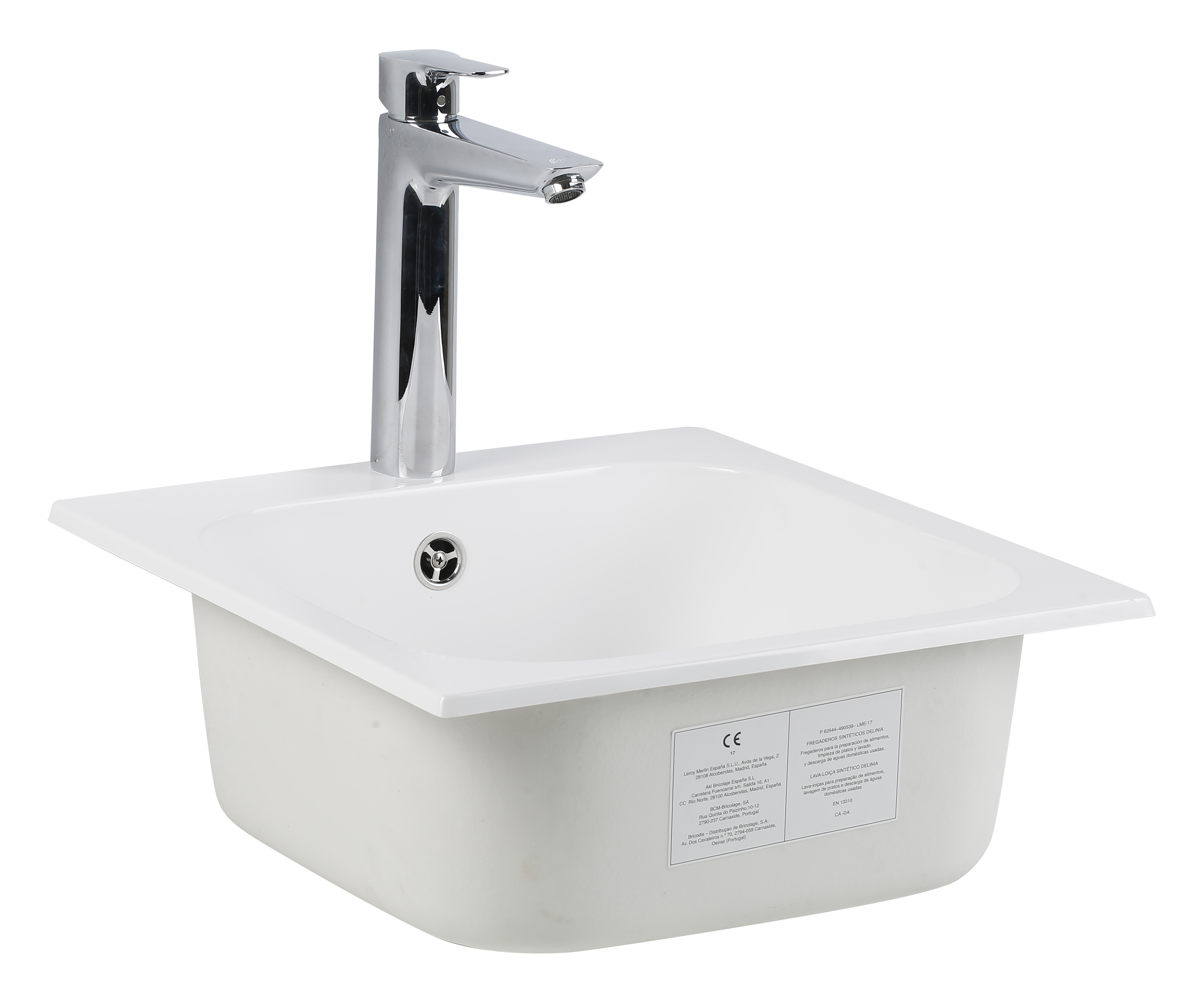 Lava-louça poalgi palma branco 45.5x48.5cm - 13