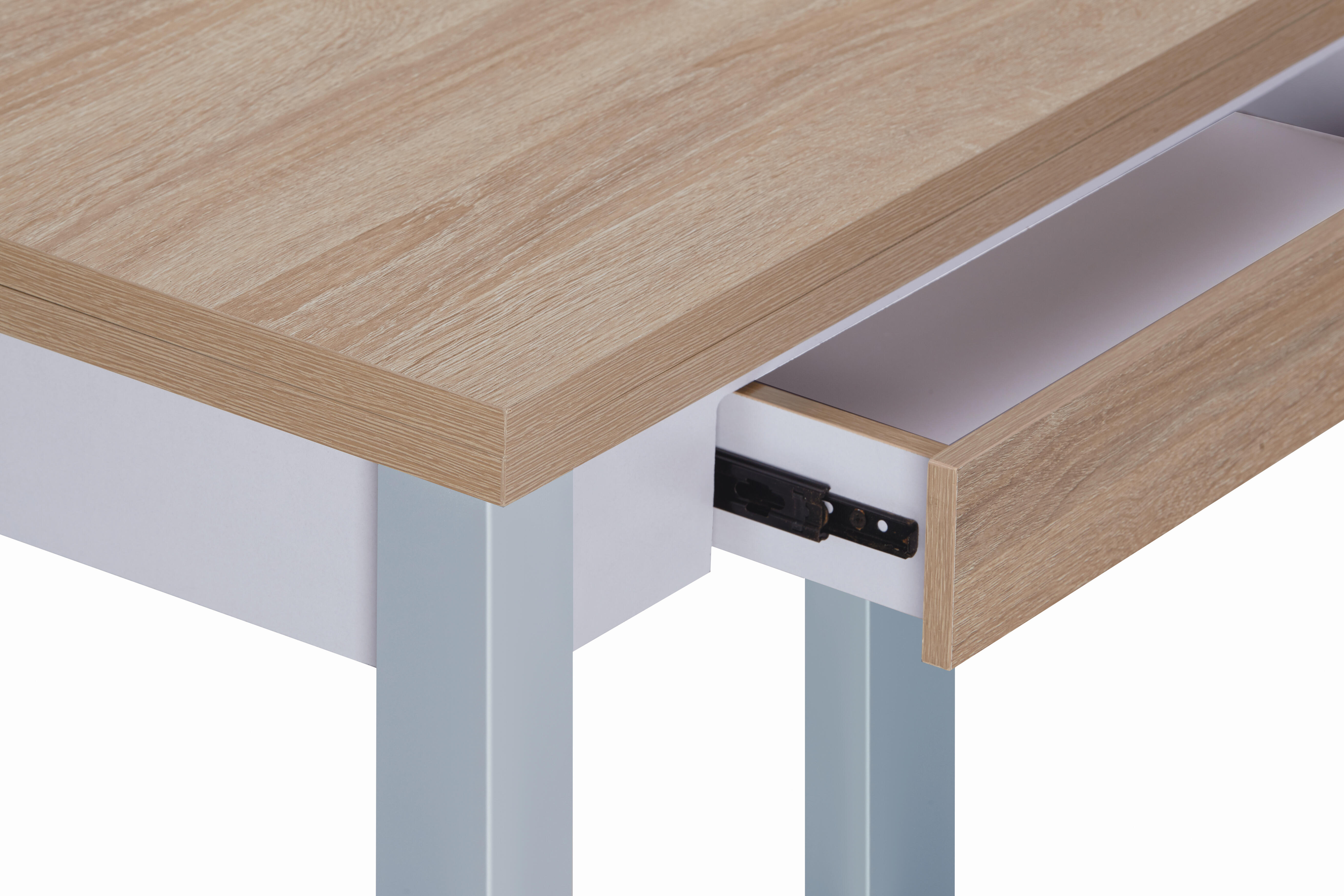 Mesa de cocina extensible madera LIVRO de 40 a 80 cm beige - 6