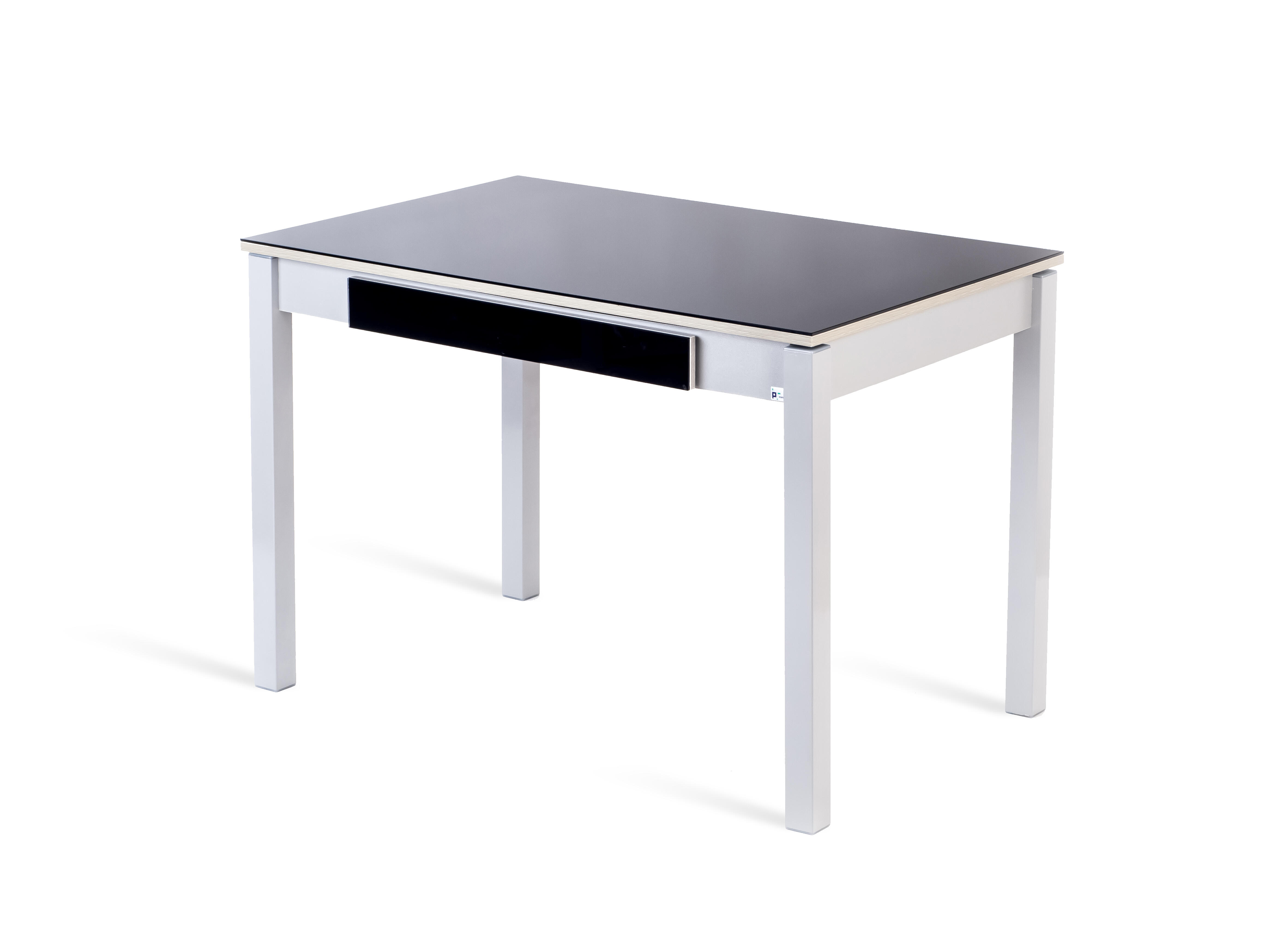 Mesa de cocina fija salsa 110x70 cristal negro