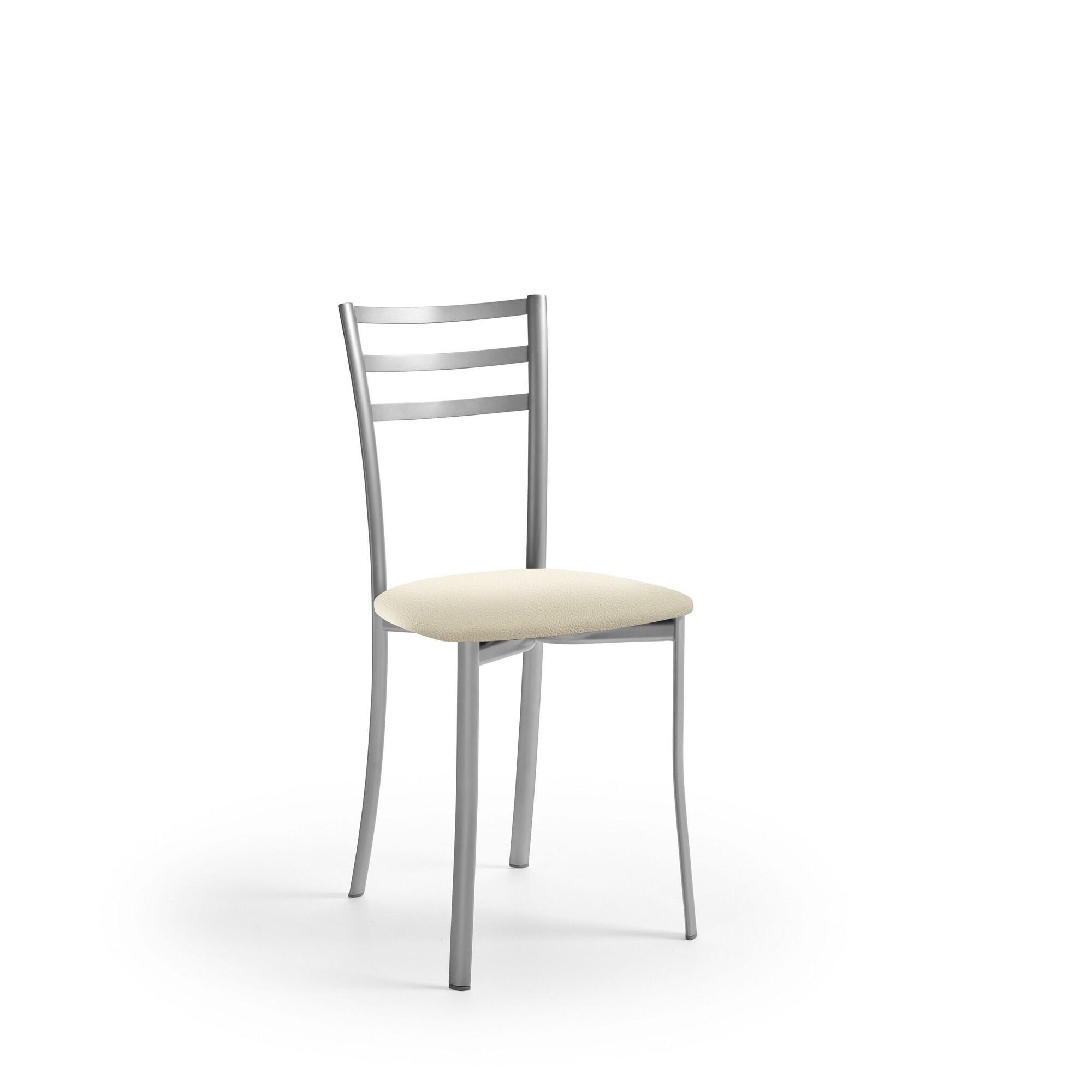 Silla kati armazon aluminio asiento silver sisal