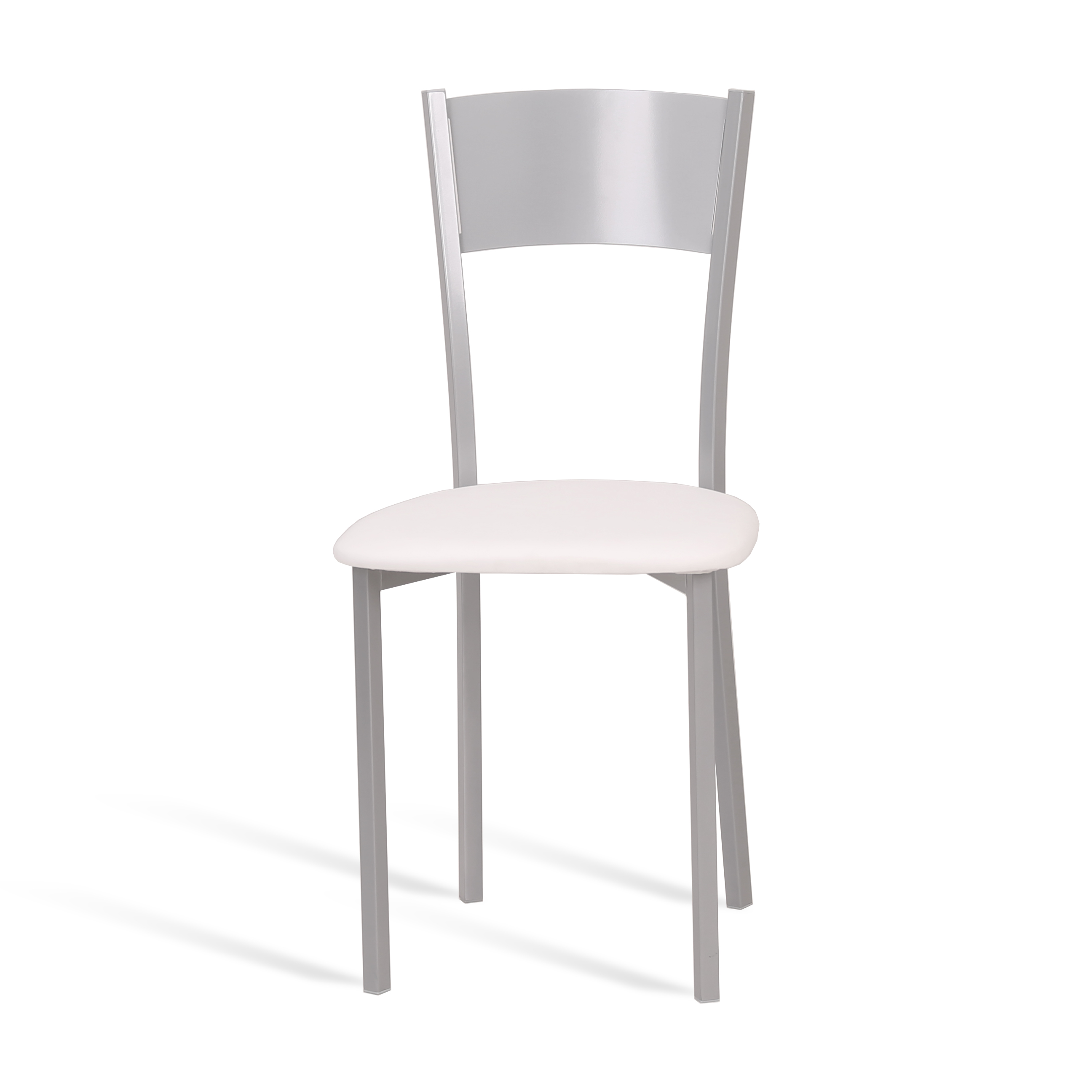 Silla de cocina portus vainilla asiento blanco