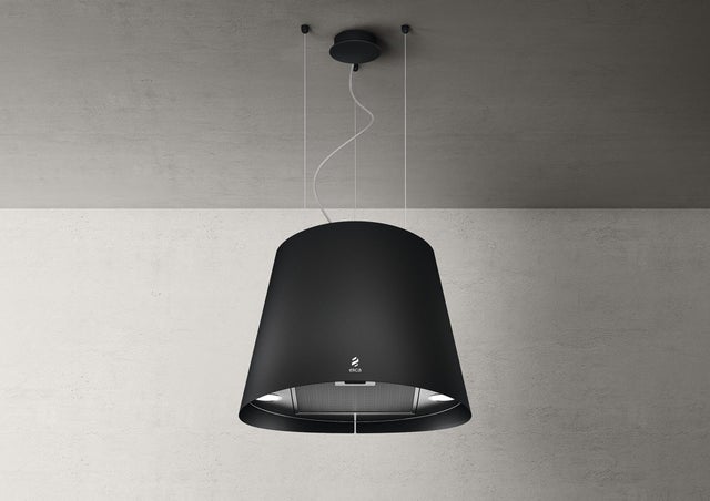 Campana isla ELICA JUNO BL/F/50 con 3 velocidades 49.2 cm 620 m/h negro clase A