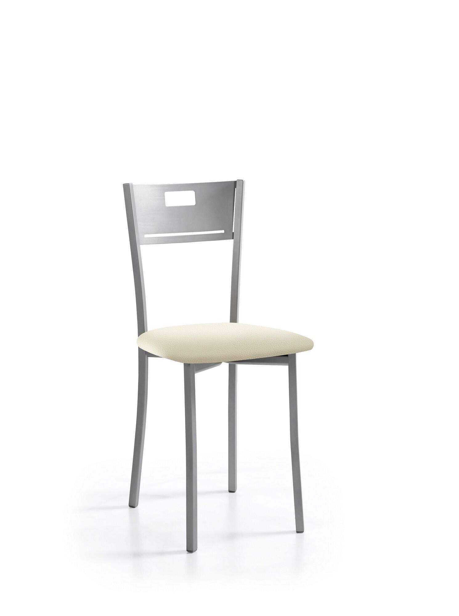 Silla isa armazon aluminio asiento silver sisal