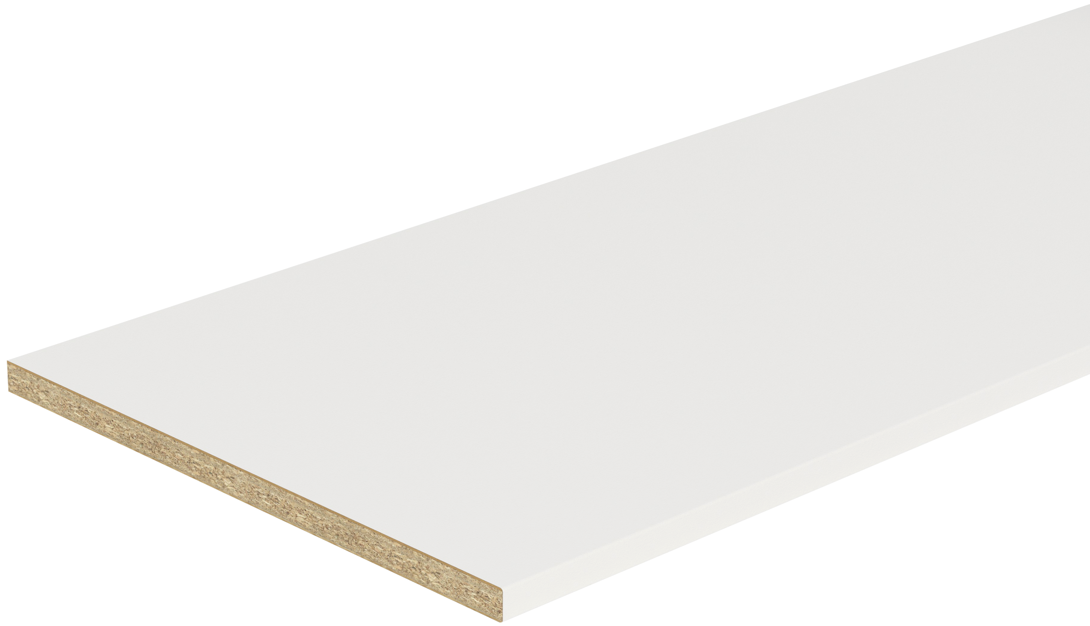 Encimera de cocina laminada Eleki blanco mate 240x63 cm espesor 30mm - 4