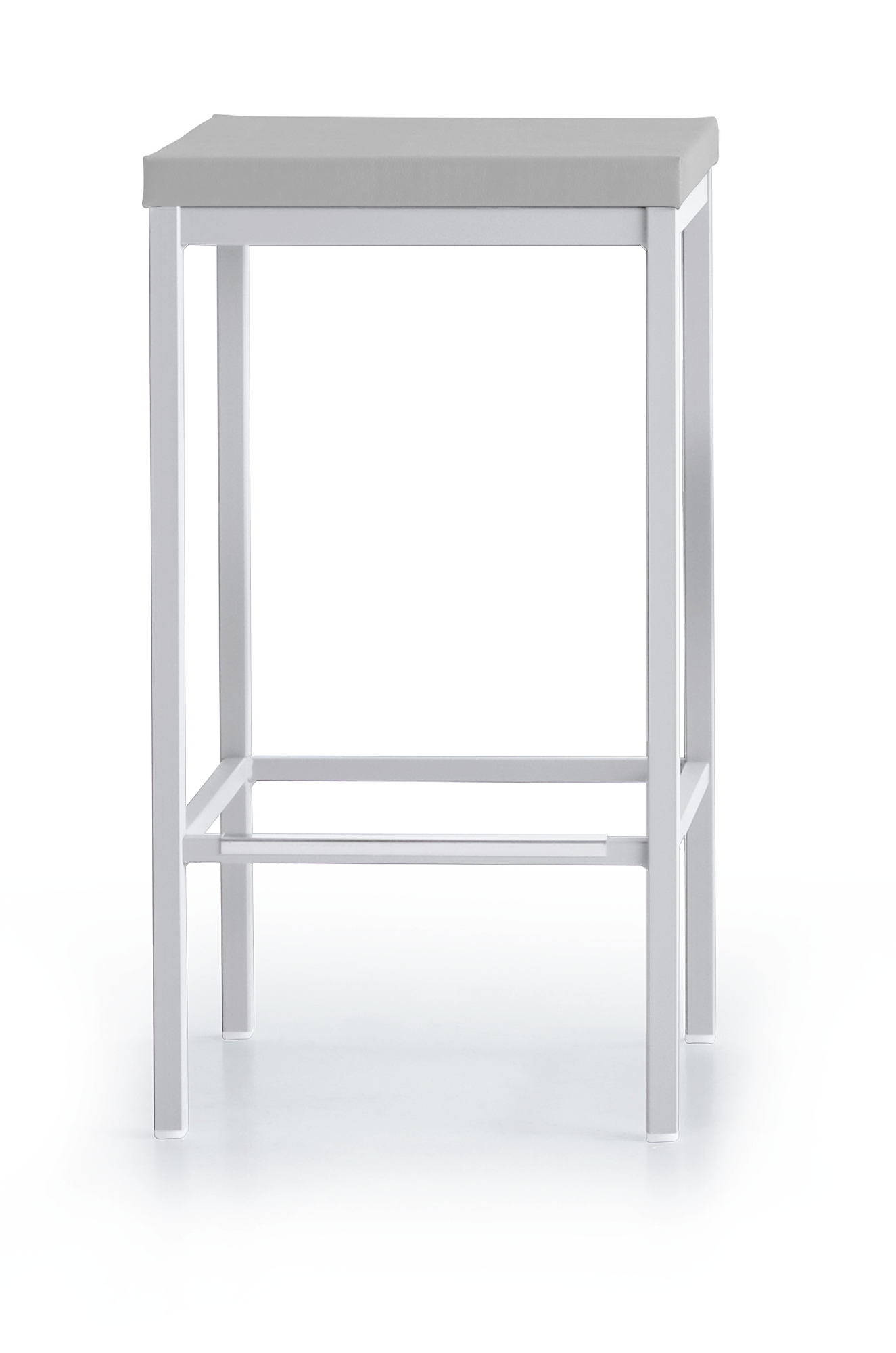 Tab. freddy medium polipiel grain gris-blanco