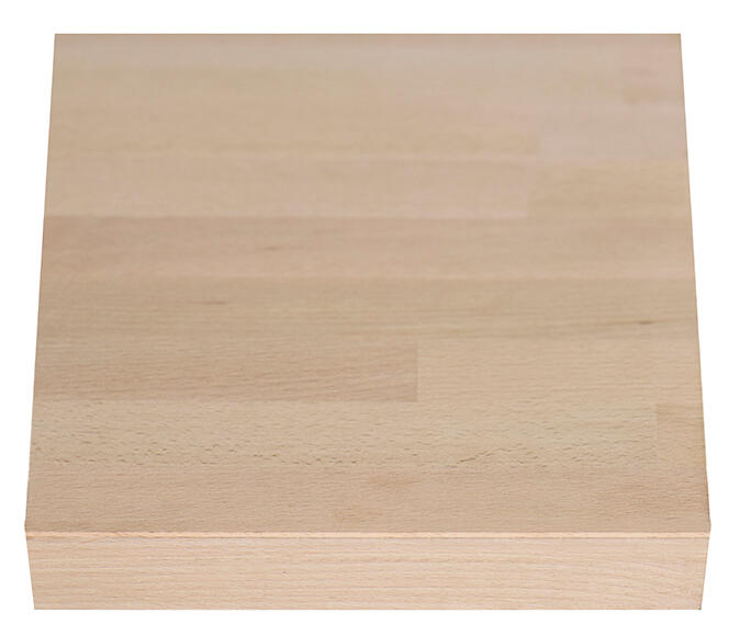 Encimera de cocina madera maciza haya 200x65 cm espesor 26mm