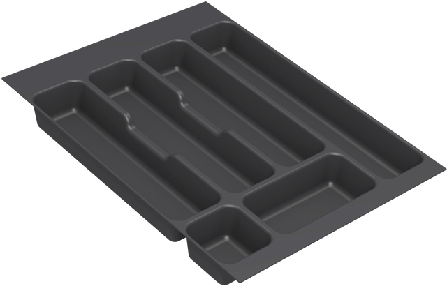 Porta-talheres Delinia para gaveta 45 cm cinza