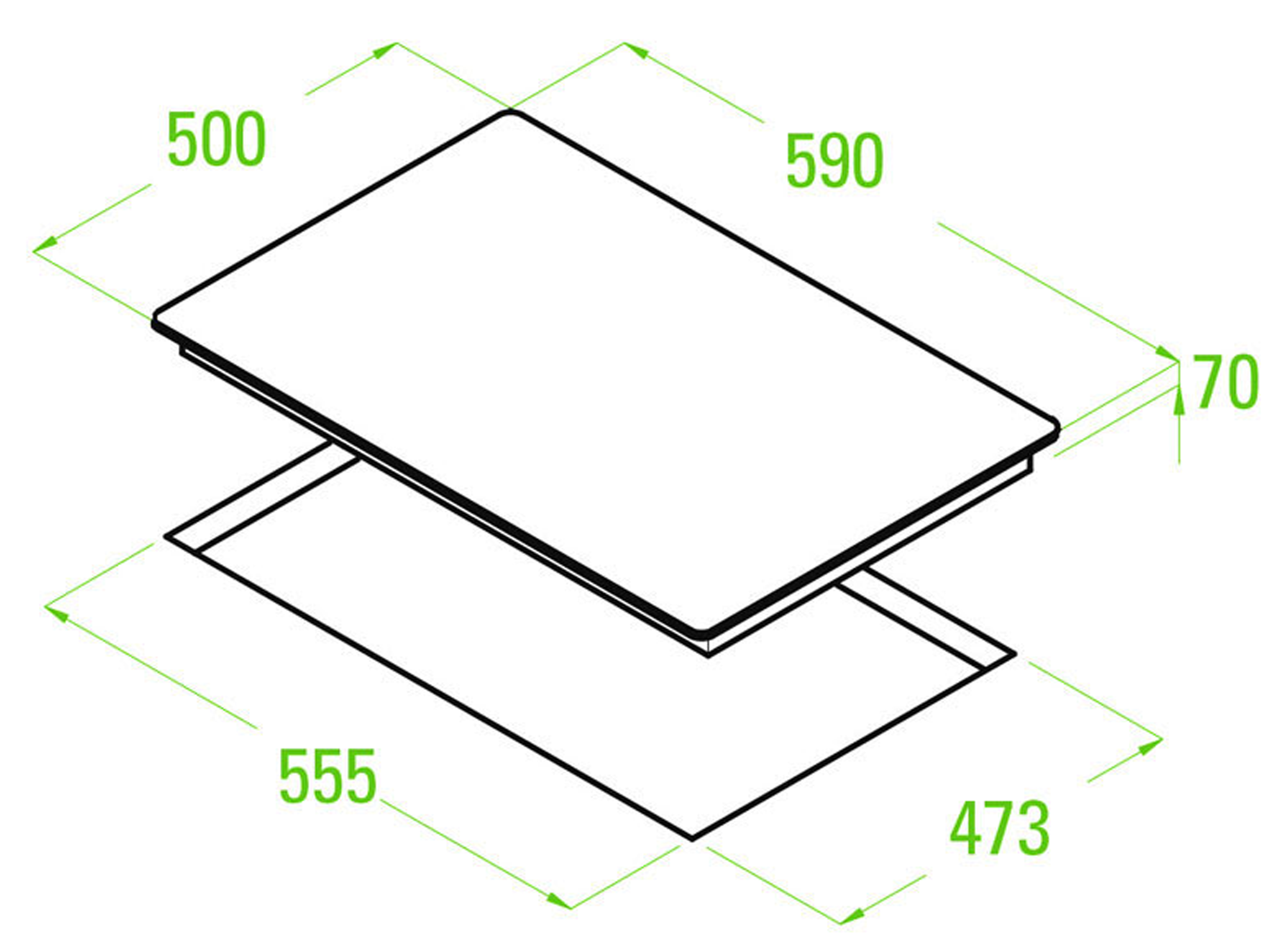 Placa a gás Cata GI 6004 X - 2