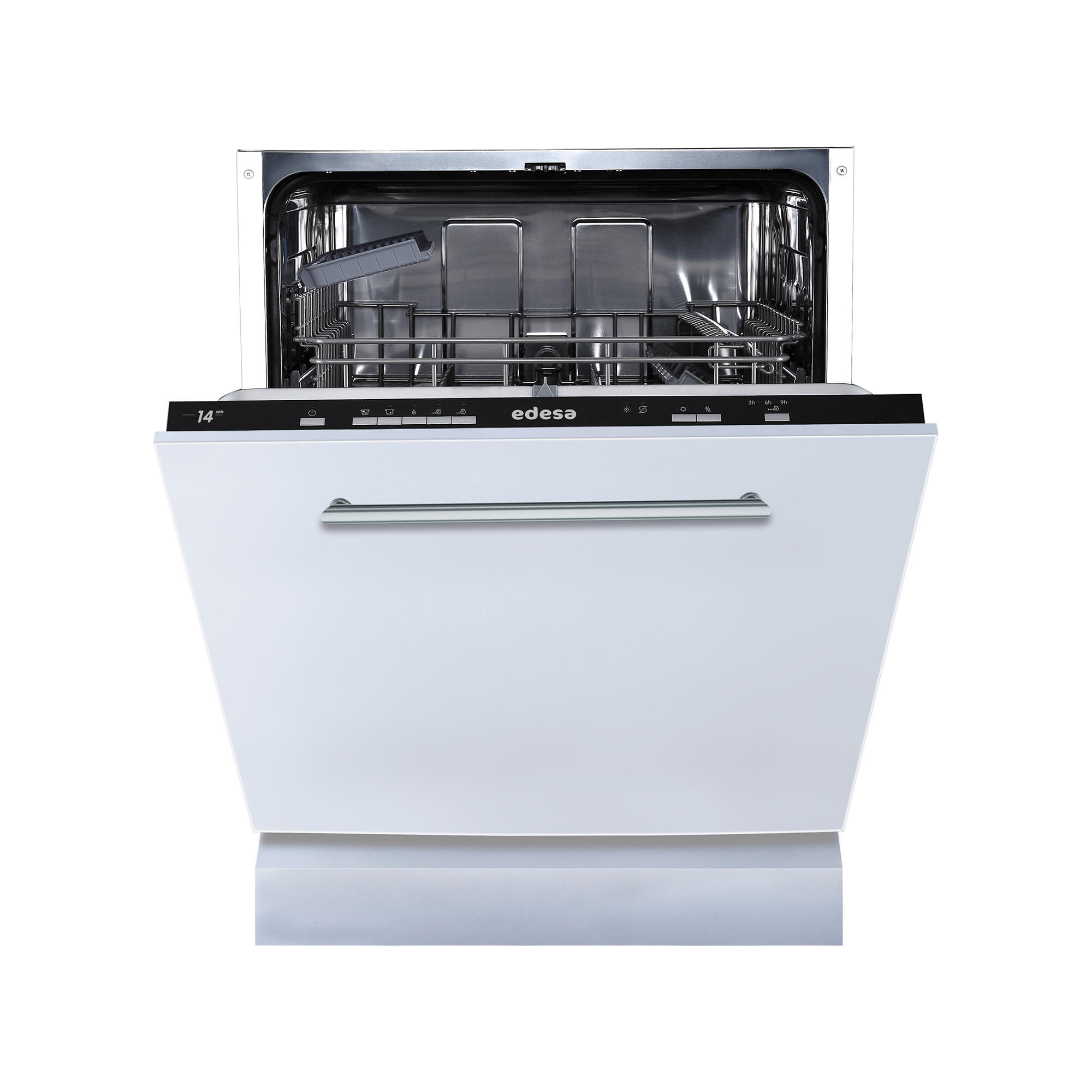 Lavavajillas integrable edesa edb-6130-i 12 cubiertos 5 programas con inicio diferido negro 60cm clase e