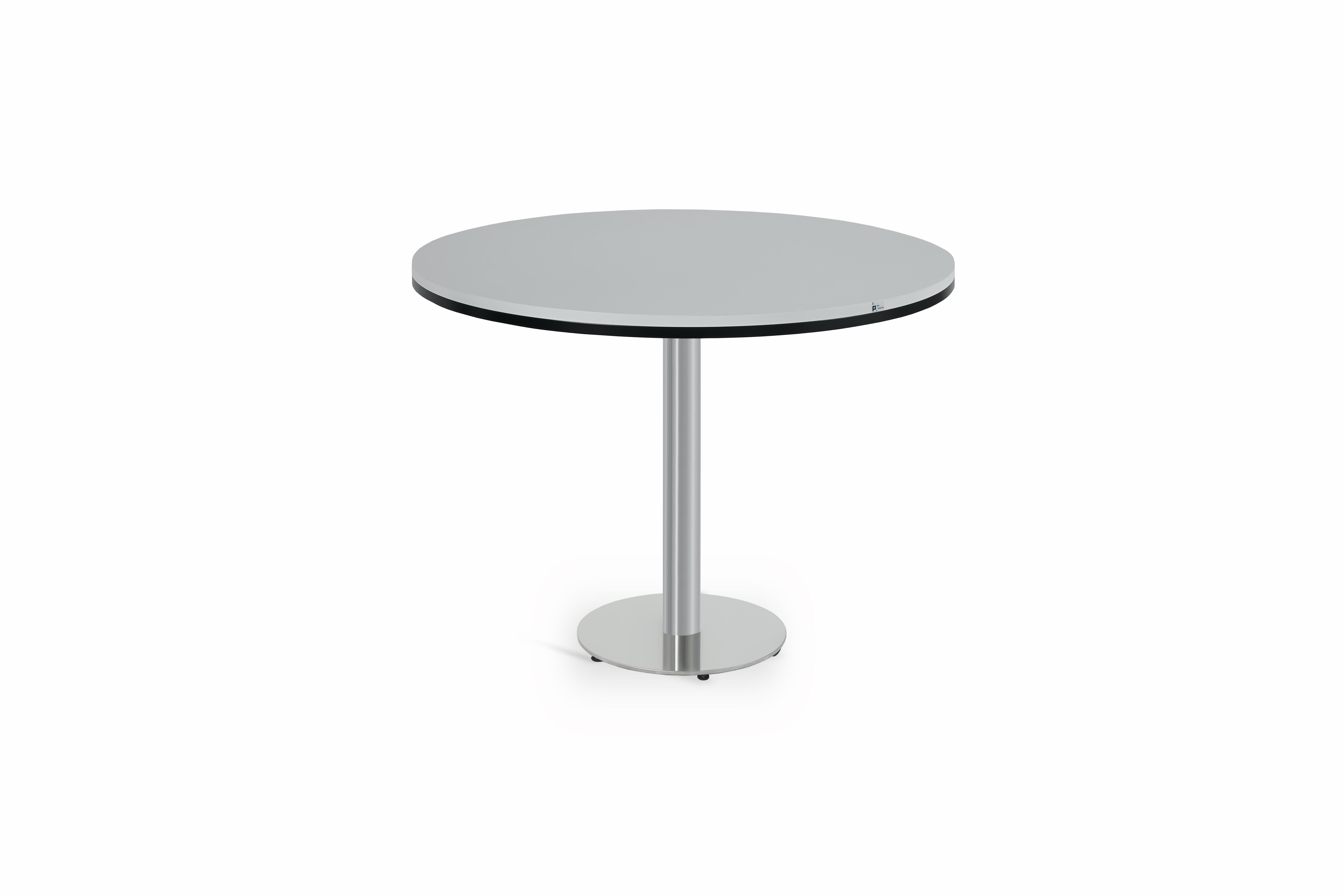 Mesa de cocina fija de madera mundi de 100x100 cm gris
