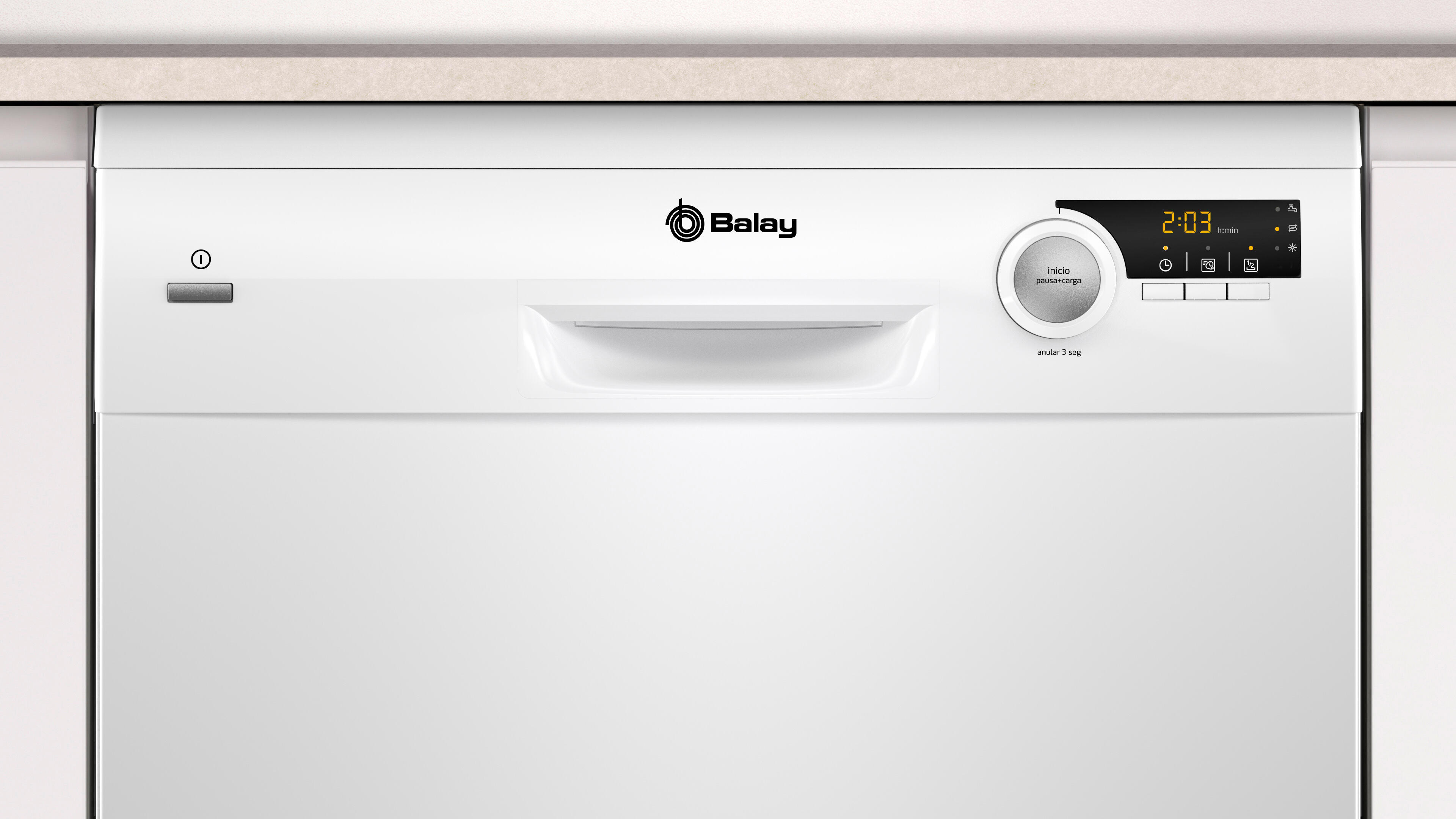 Lavavajillas BALAY 3VS506BP 12 cubiertos 5 programas con inicio diferido blanco 60cm clase E - 4