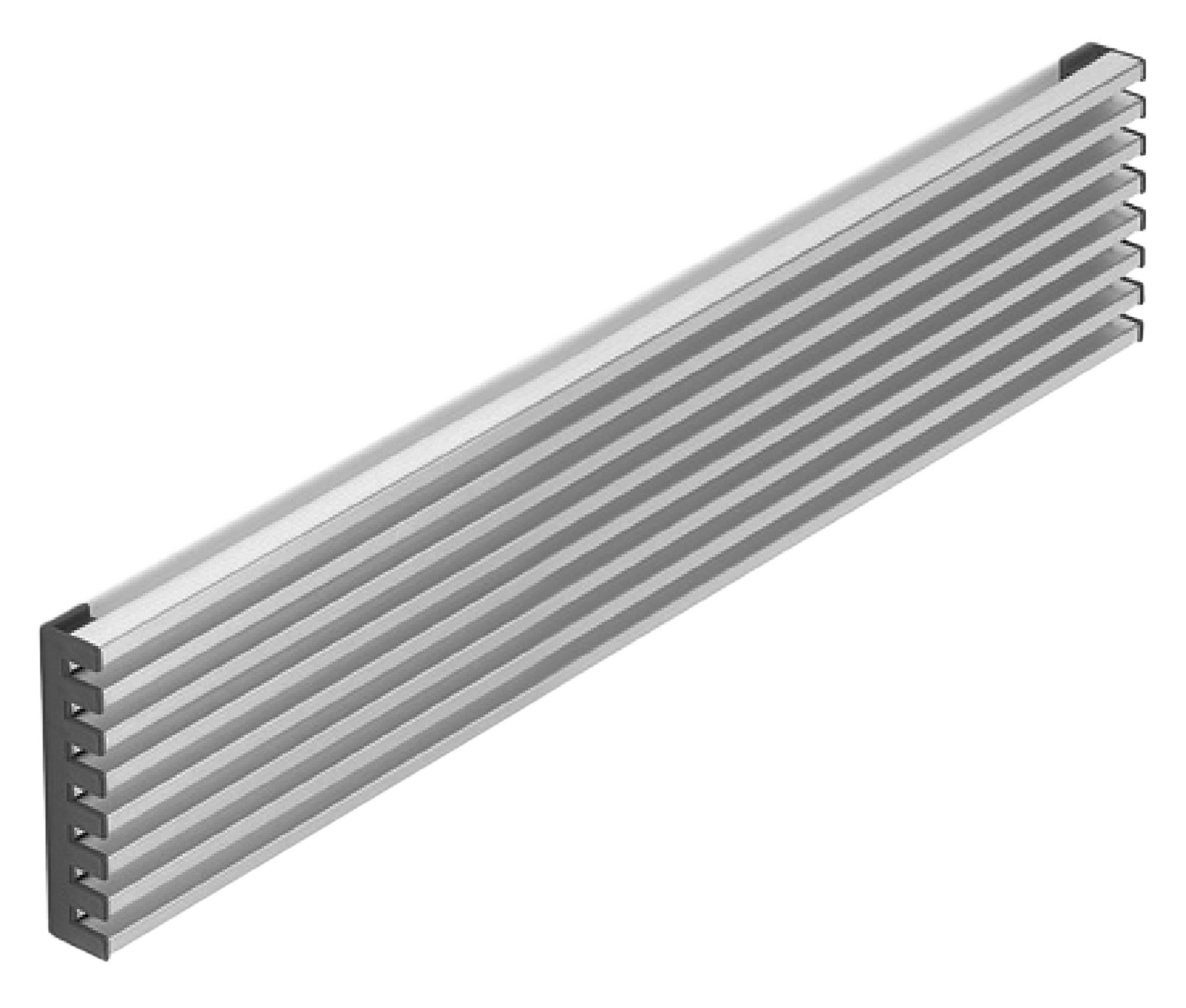 Rejillas de ventilación horno o frigo de aluminio de 59.8x12.4 cm