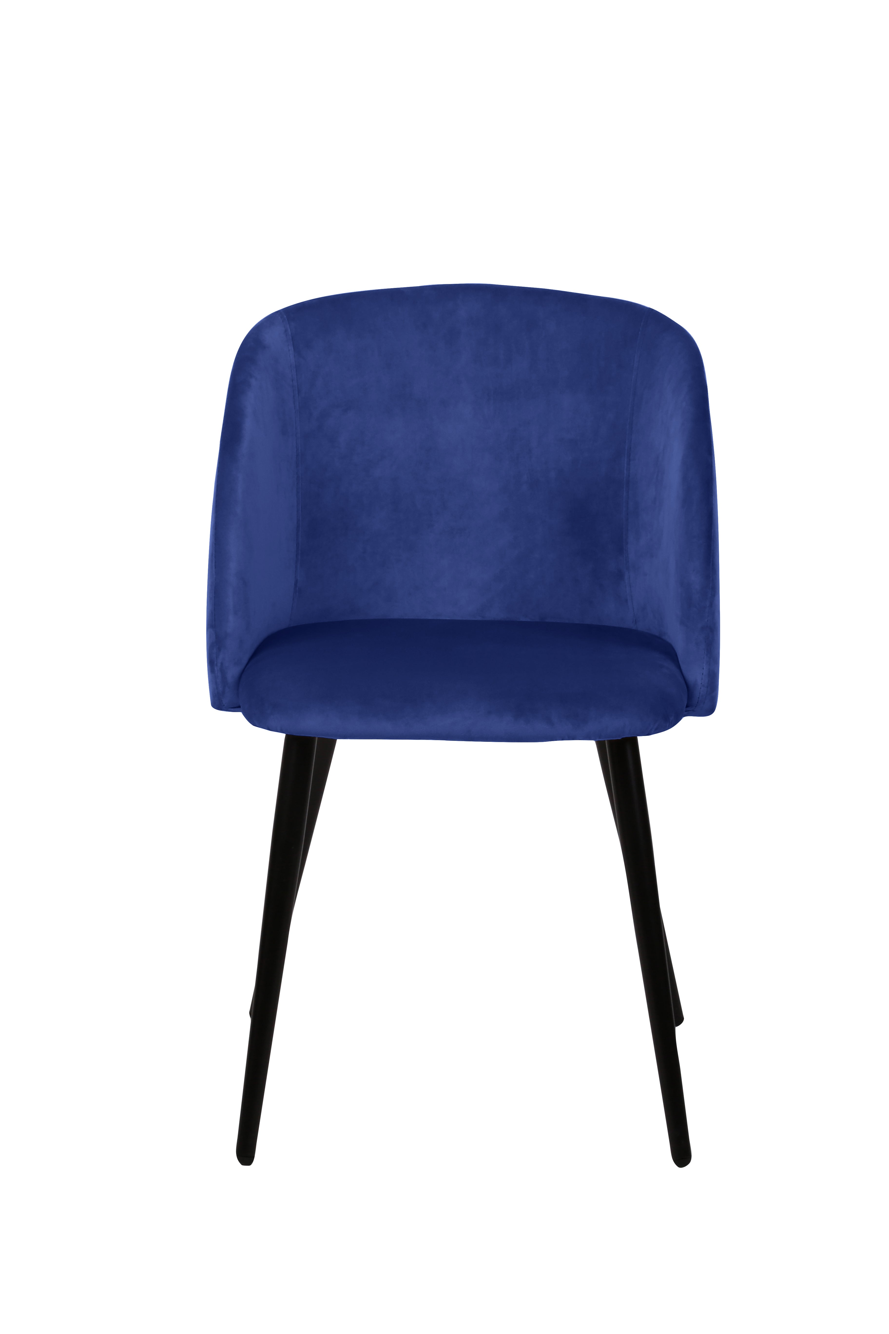 Silla de comedor keren azul indigo pack 2 unidades
