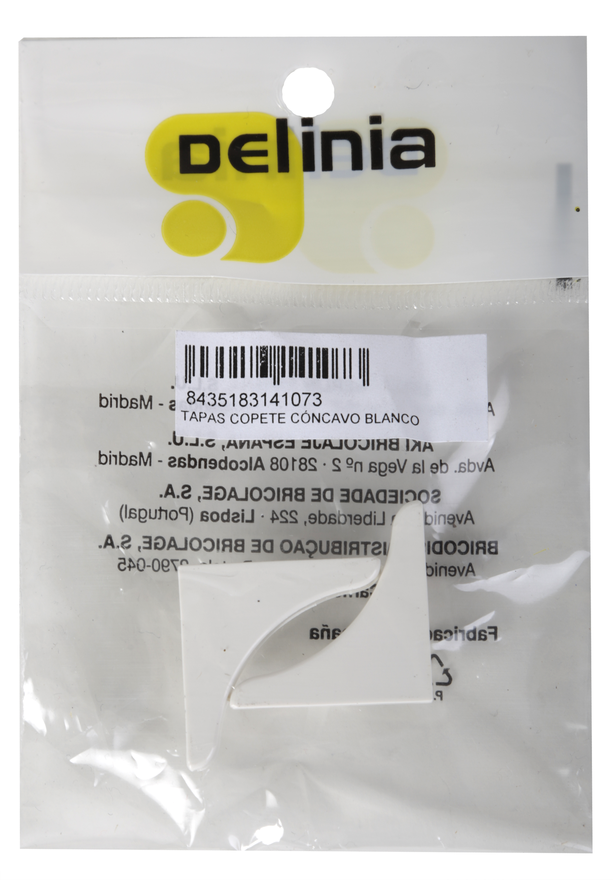 Terminais de copete  CONCÂVO BRANCO - 3