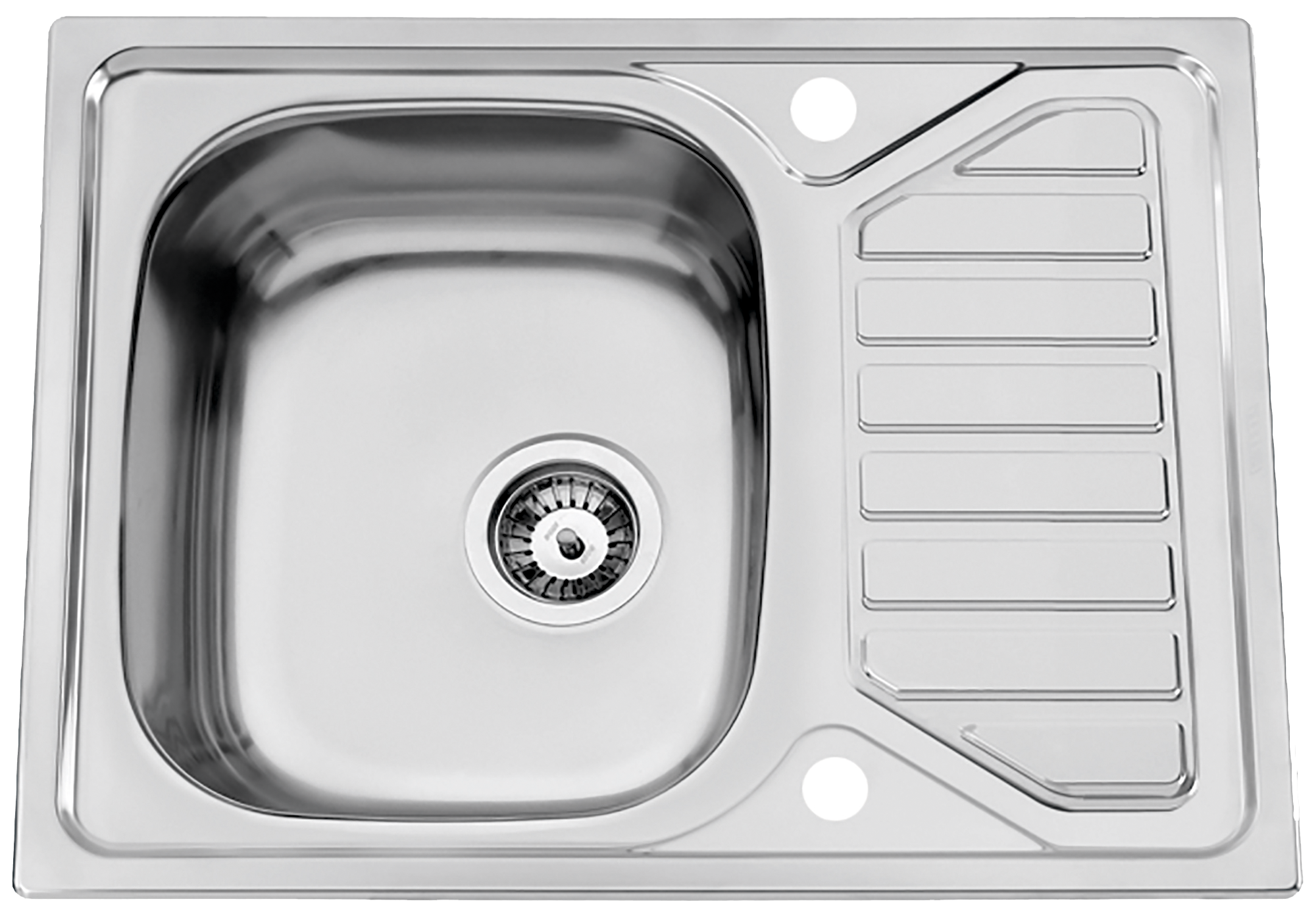 Fregadero seno con escurridor de acero inox rectangular rodi okio line 65 x 50 c