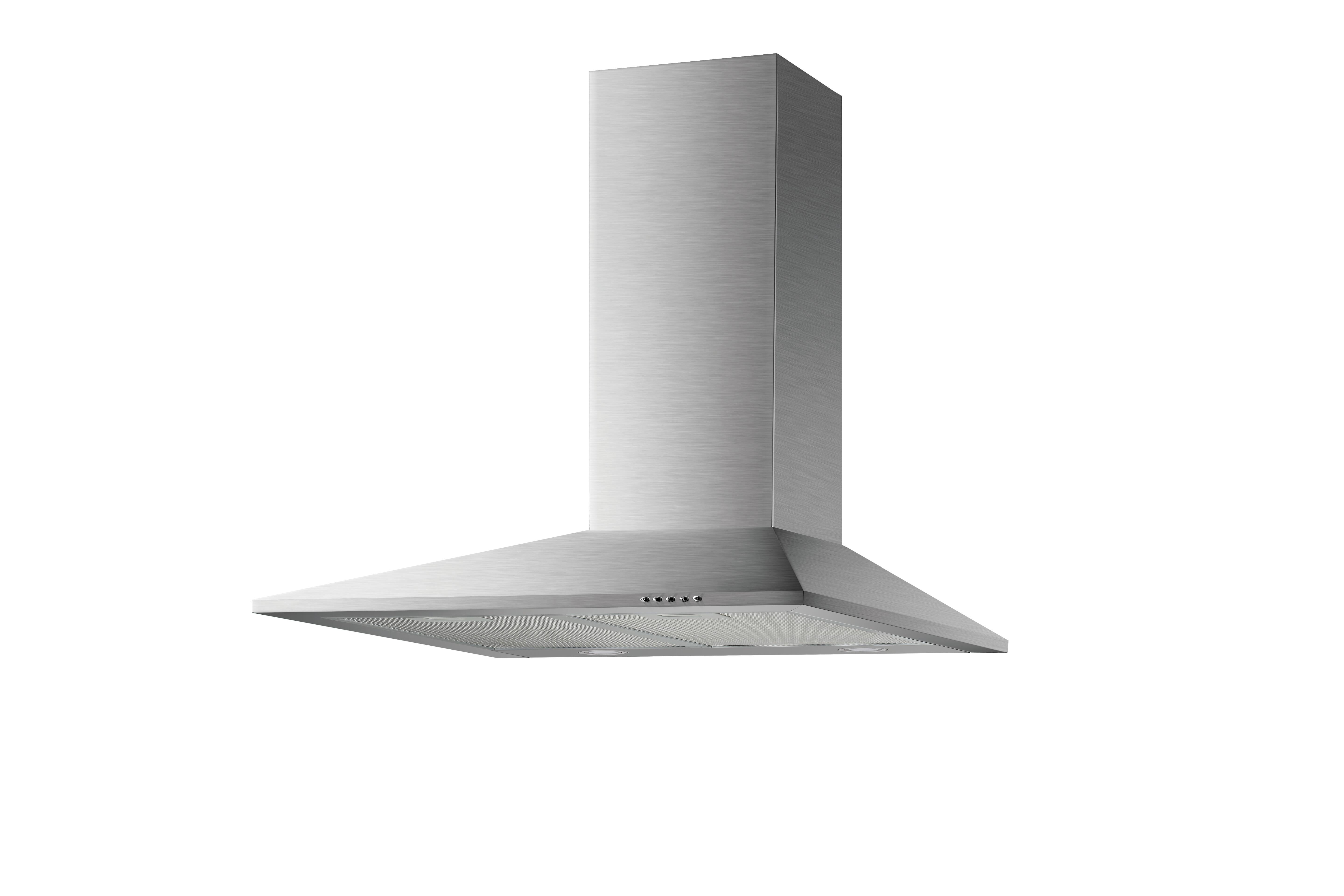 Campana de pared mepamsa piramide plus 60 cm 400 m³/h plata