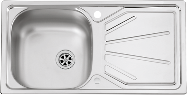 Lava louça New Açores 78x43.5cm 1 cuba Basic DELINIA