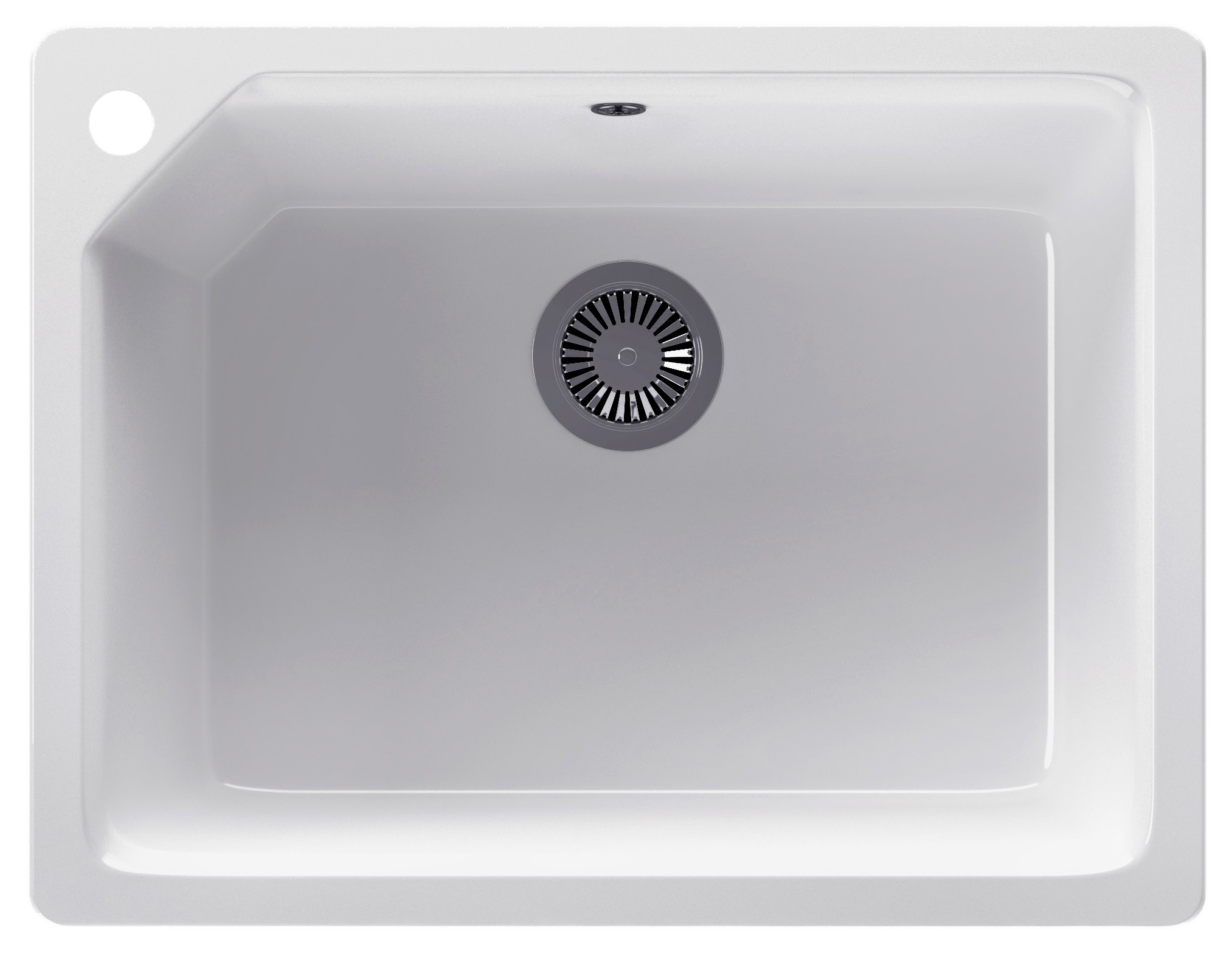 Fregadero de cuarzo rectangular interbany lagos clásica zeus 49 x 63.5 cm