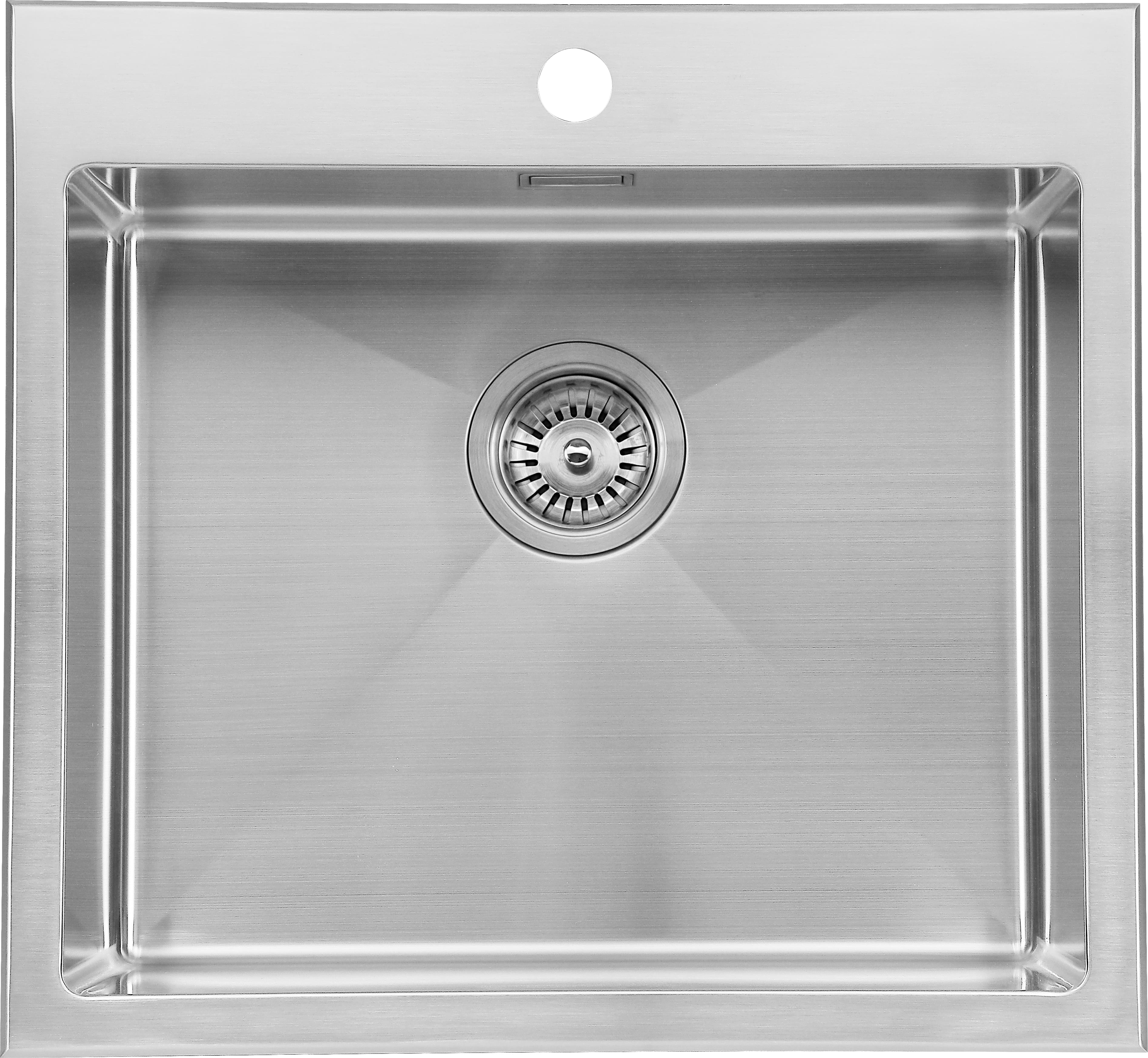 Fregadero de acero inox rectangular andemen ceres acero 54 x 40 cm