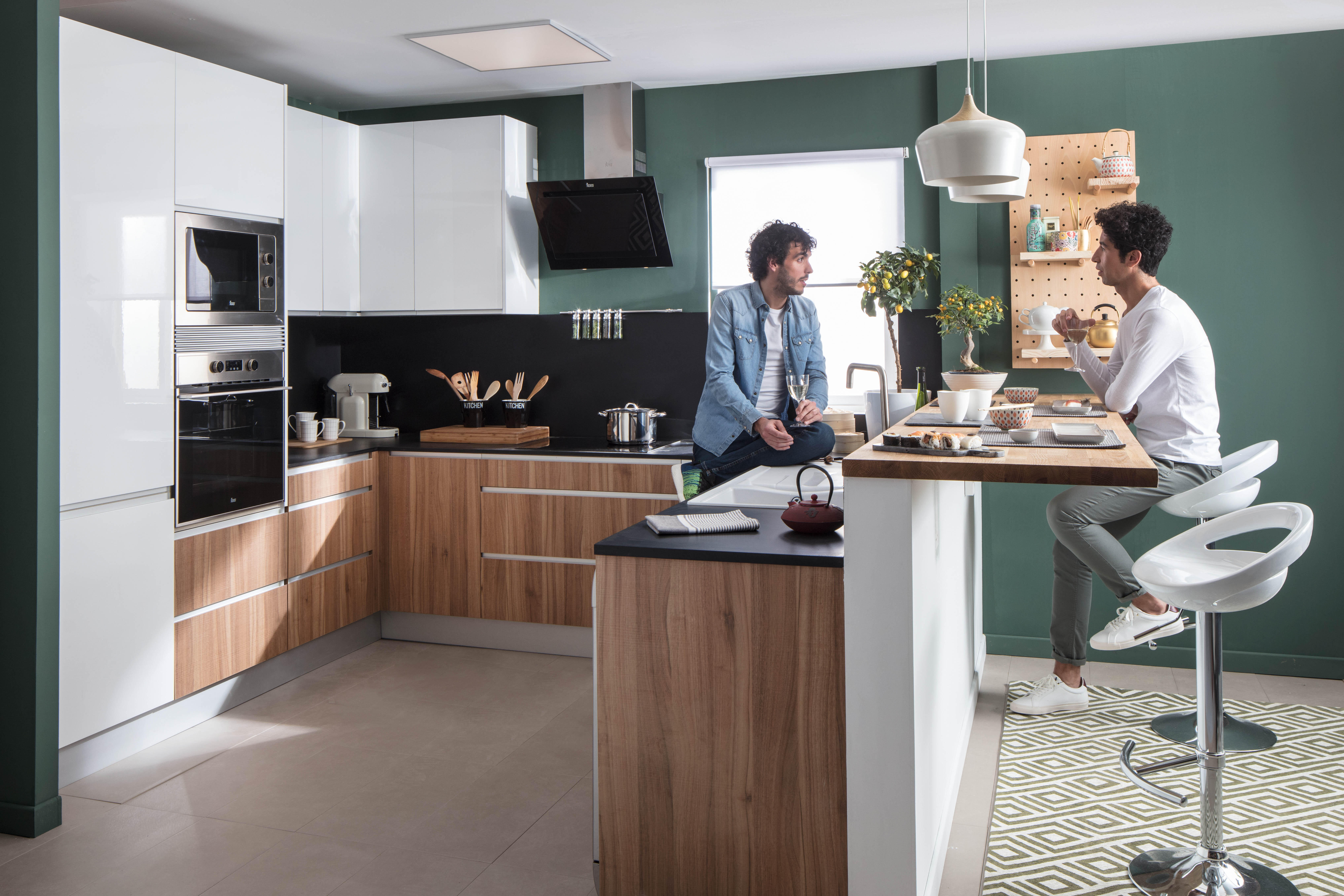 Encimera de cocina madera maciza Roble mate 250x65 cm espesor 38mm - 9