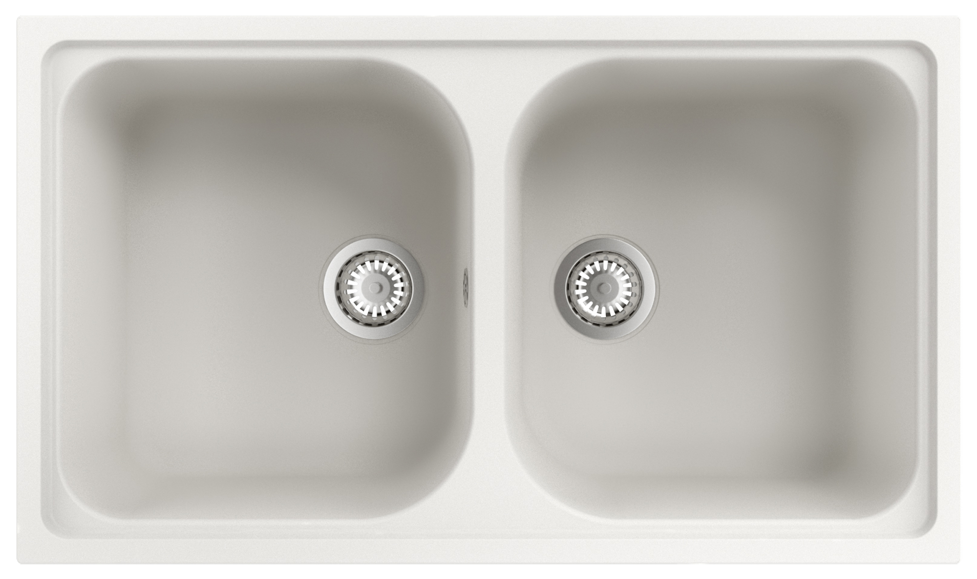 Lava-louça Delinia dueto elbe 86x50cm branca - 2