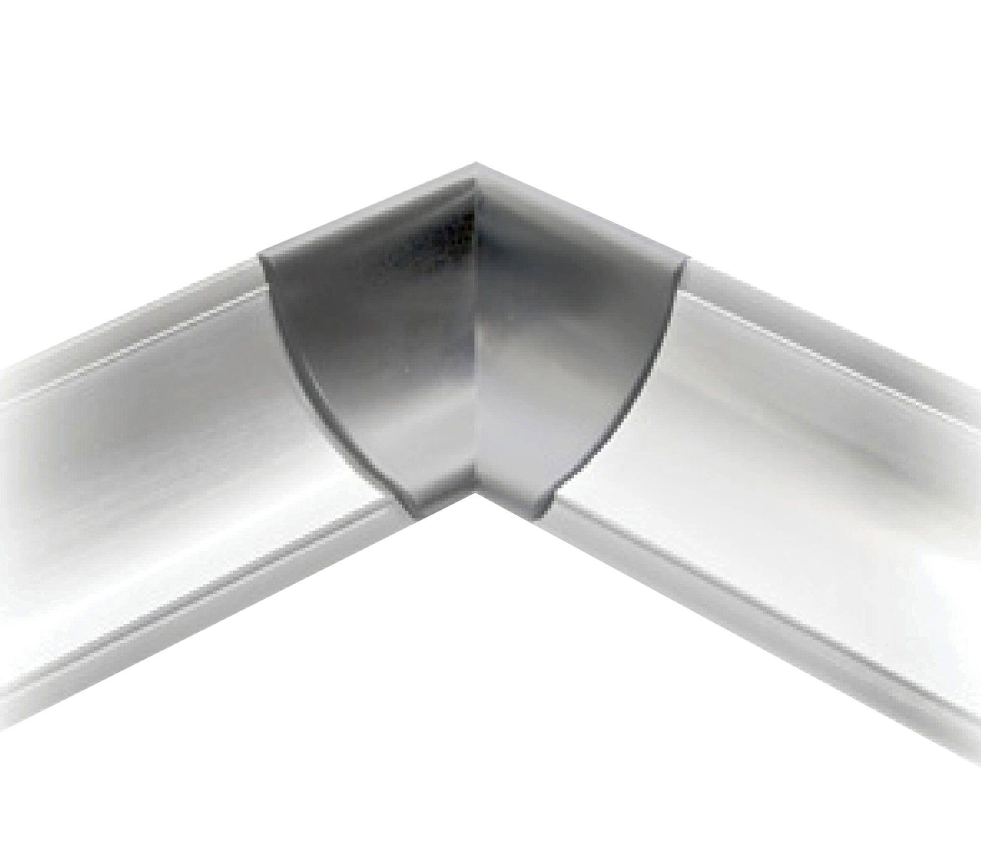 Copete de canto Delinia prata mate - 2