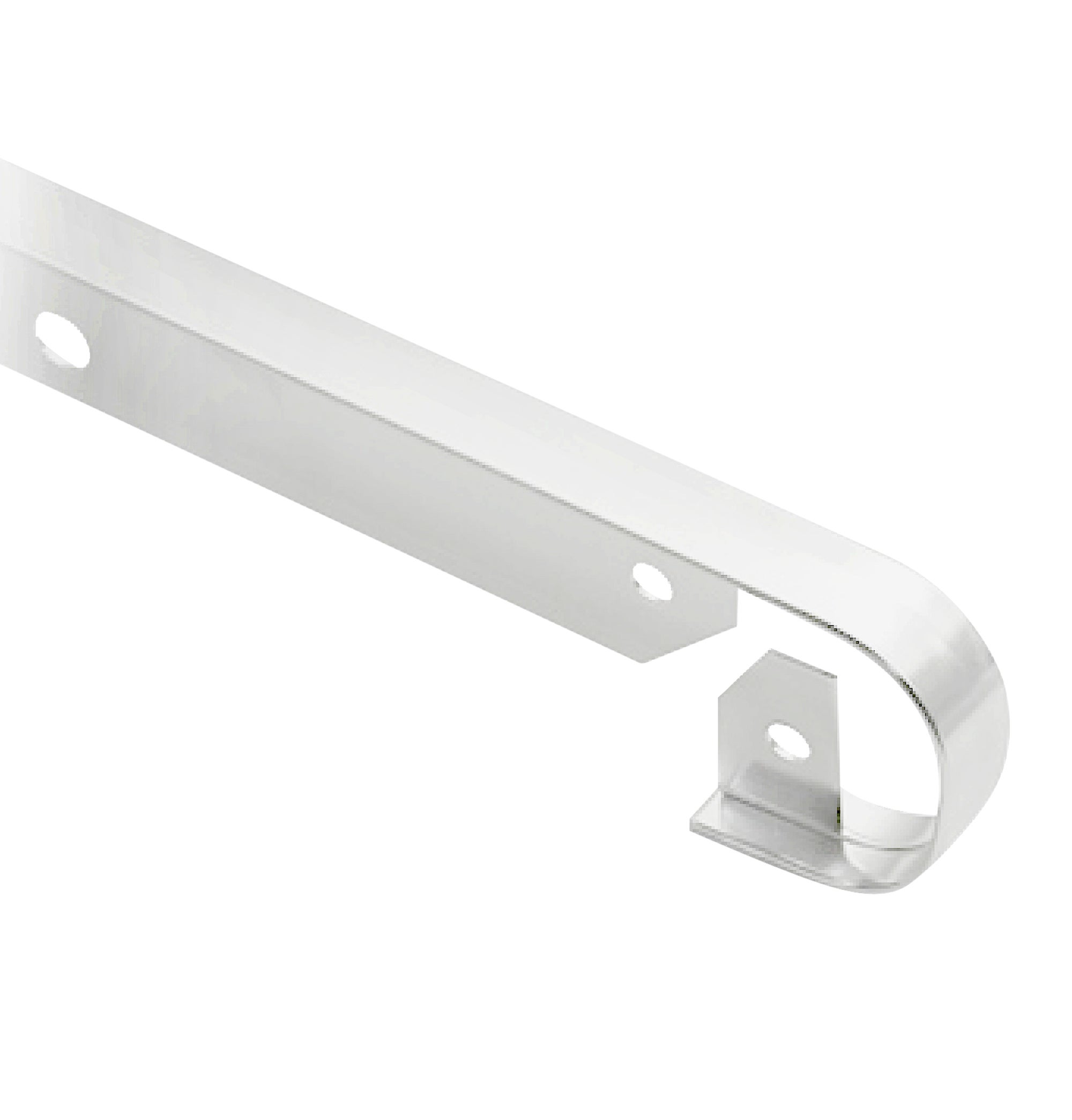 Unión de encimera semiredonda blanco de 30 mm