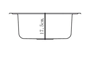 Lava-louça 1 cuba sem escorredor 39 x 39 cm inox cinza Ips Quick - 4