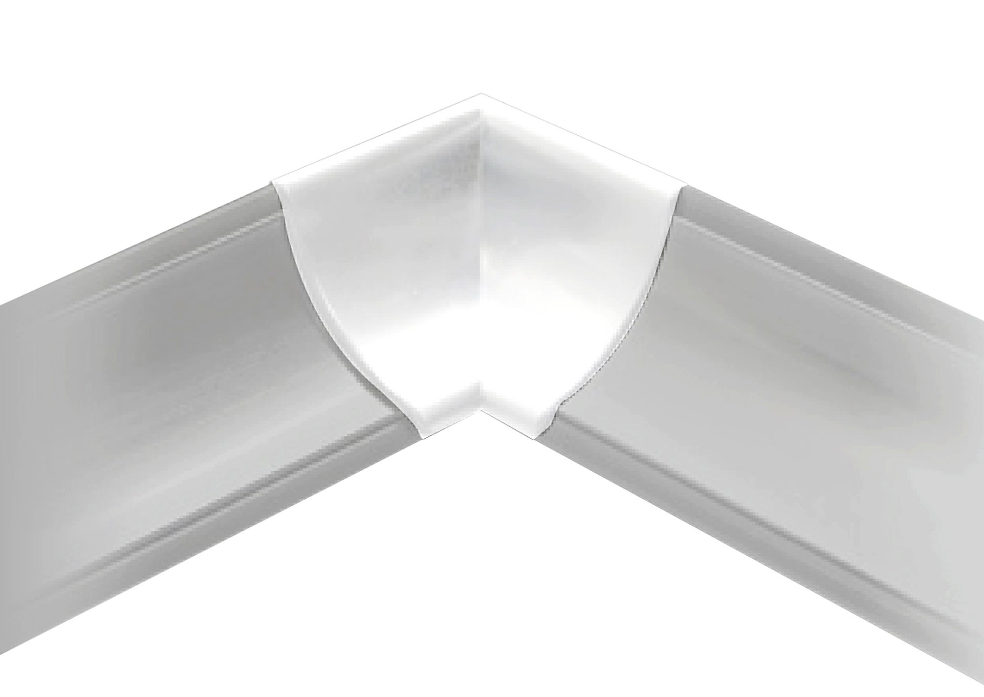 Rinconera de copete cóncavo delinia para cocina color blanco