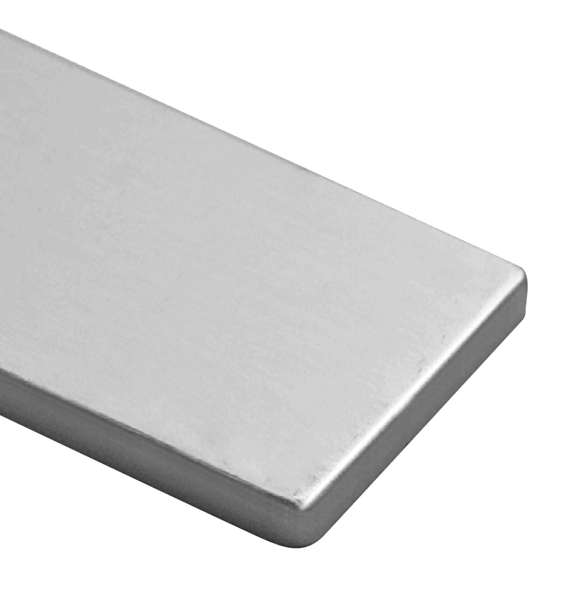 Tapa de encimera de cocina recta 40 mm plata mate Delina - 2