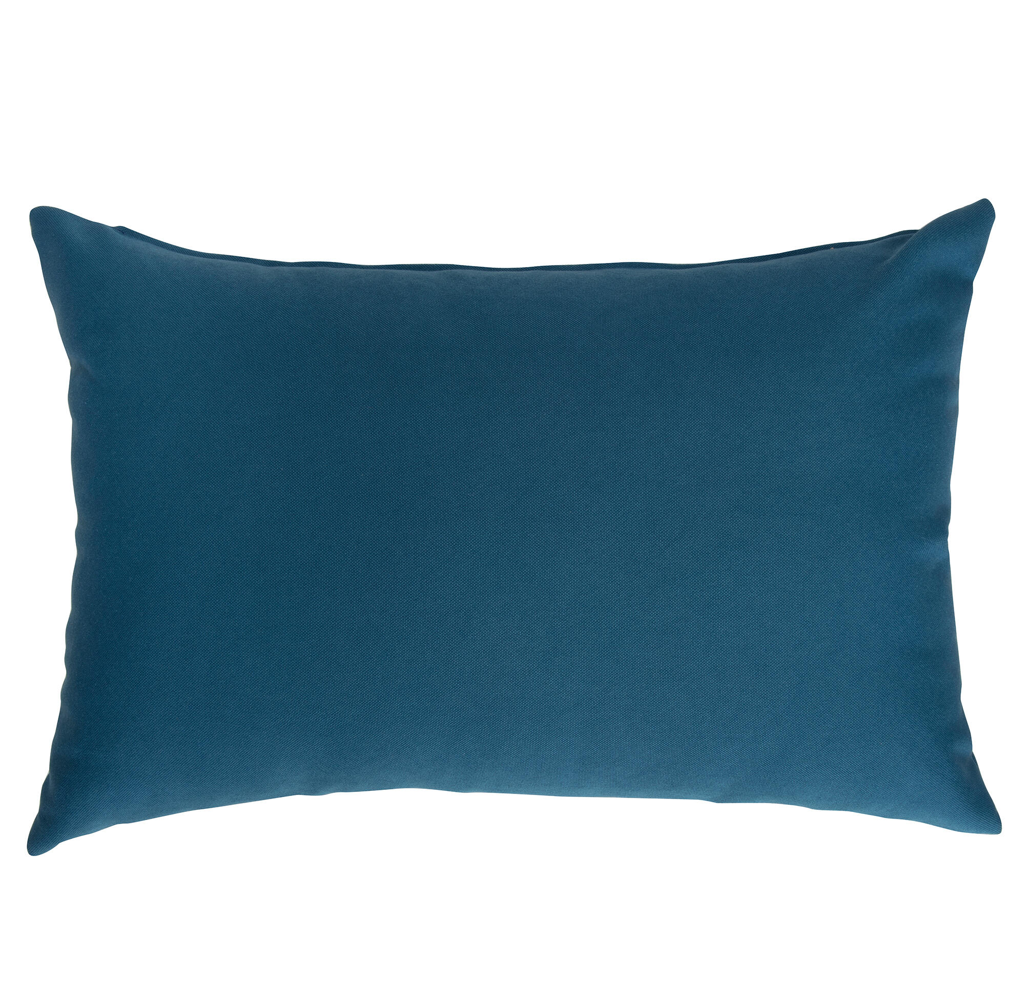 Funda de cojín rectangular horizon algodón poliéster liso azul azulón con cremallera 60 x 40 cm