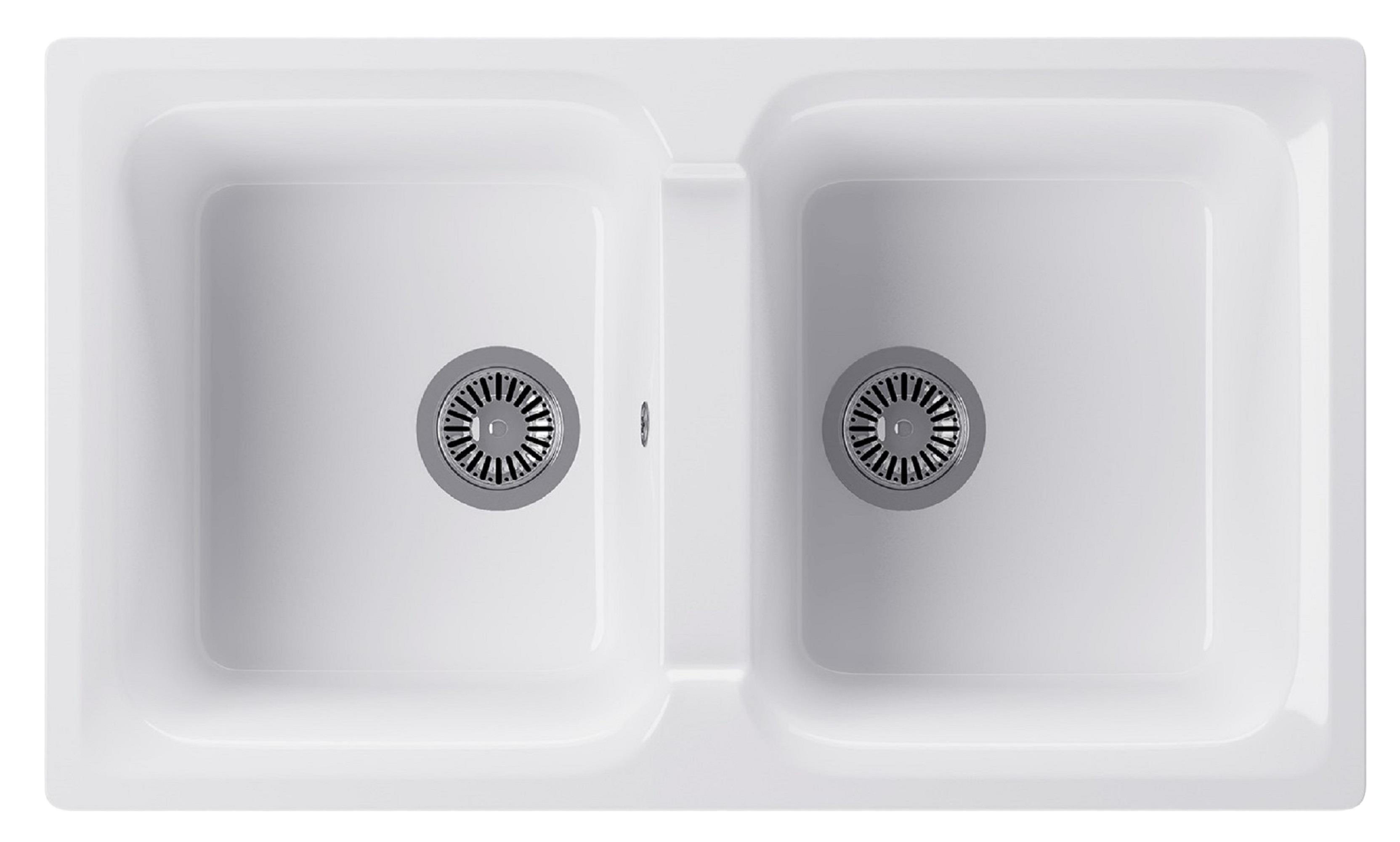 Fregadero de cuarzo interbany augusta 84 x 49.5 cm