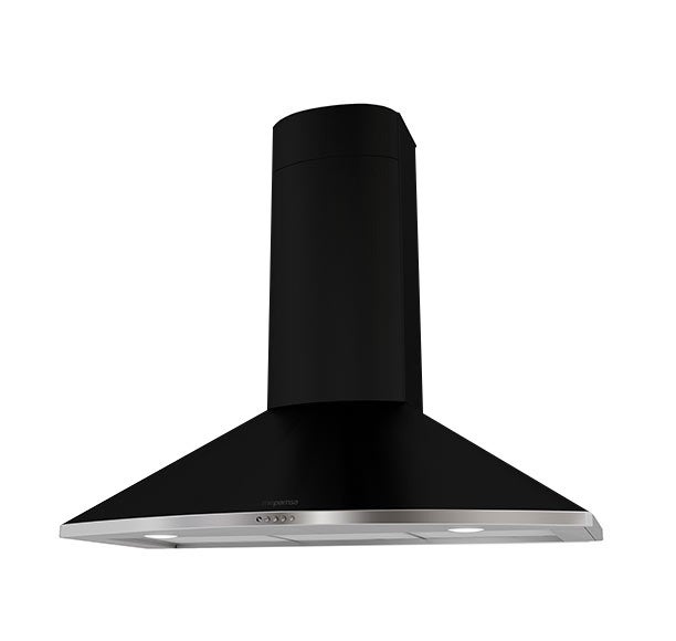 Campana de pared mepamsa tender 90 cm 600 m³/h negro