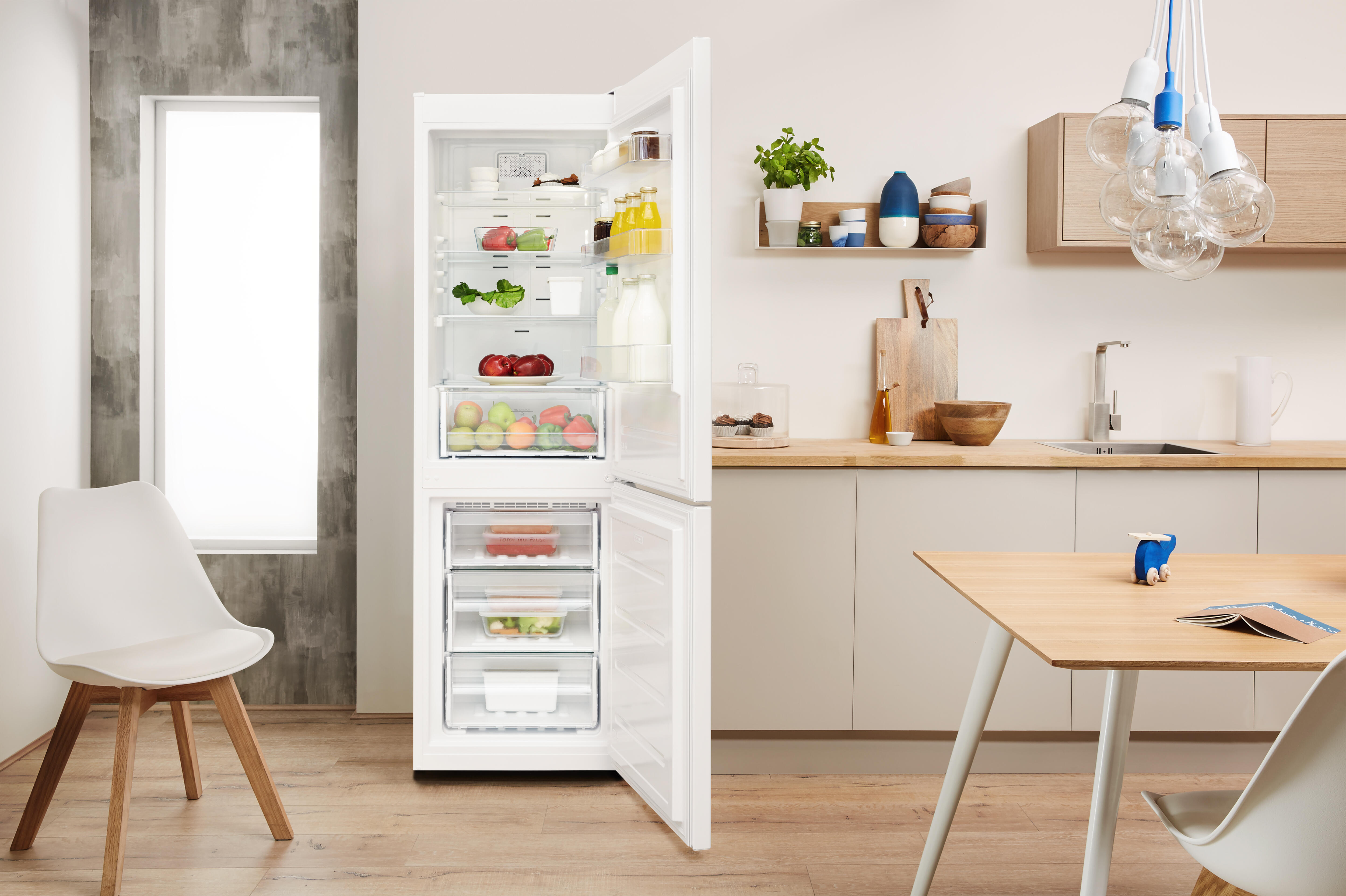 Frigorífico combi INDESIT XIT8 T2E W cíclico 189cm 320L blanco clase E - 5