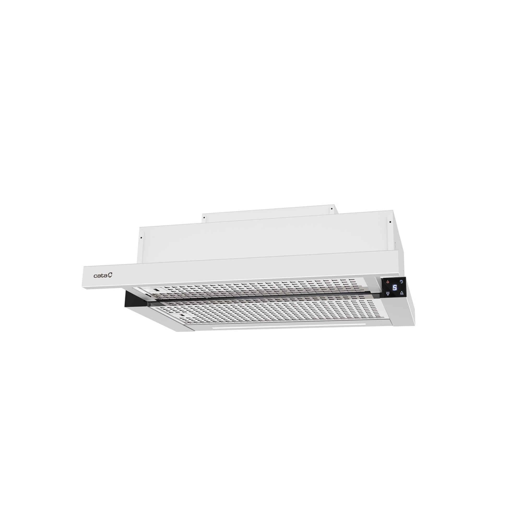Campana convencional extraíble cata tfh 6630 60 cm 605 m³/h blanco a+