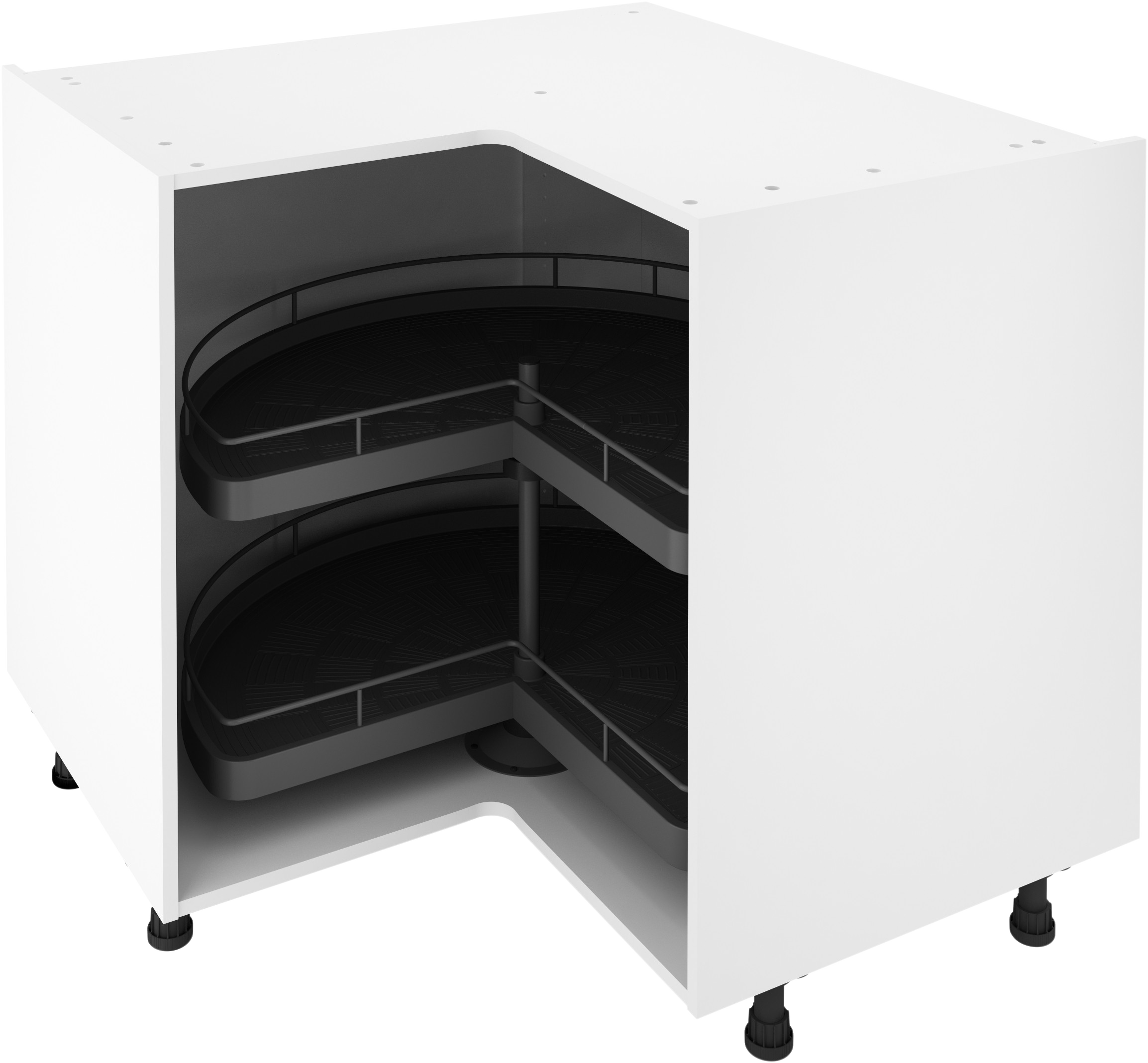 Organizador giratorio ángulo bajo de mueble de cocina DELINIA ID 112x112x76.8 cm - 8
