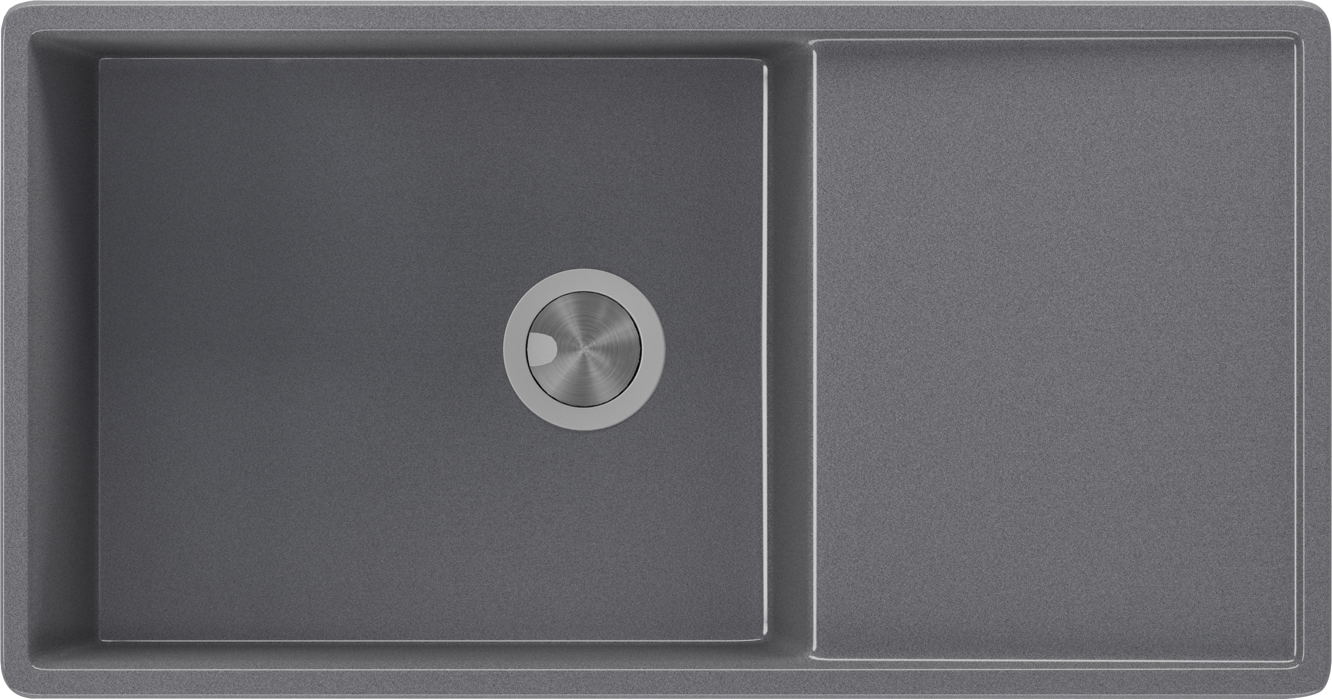 Fregadero seno con escurridor de resina rectangular interbany oceano plus 85 x 4