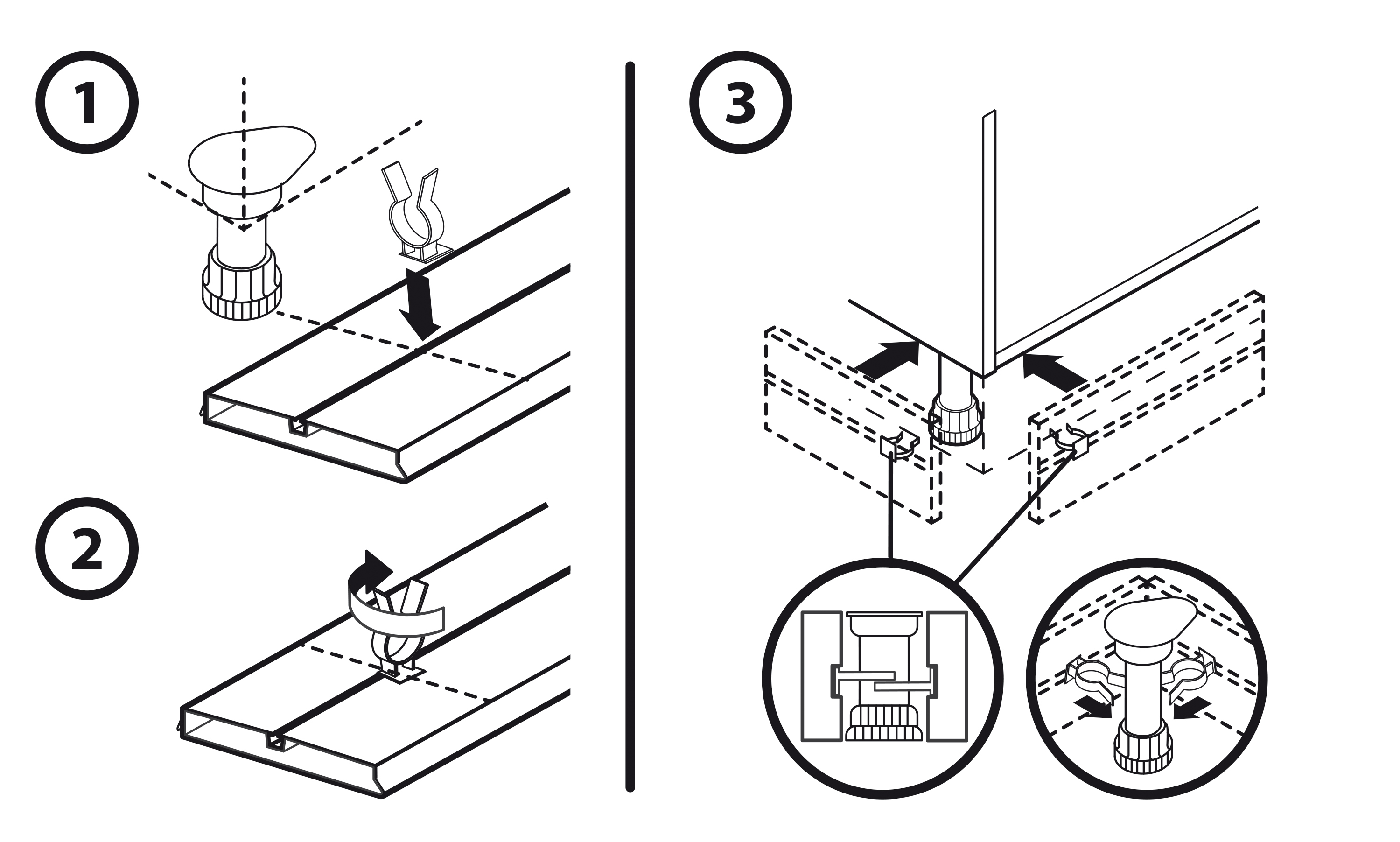 Pack 10 abraçadeiras para rodapé PVC - 3