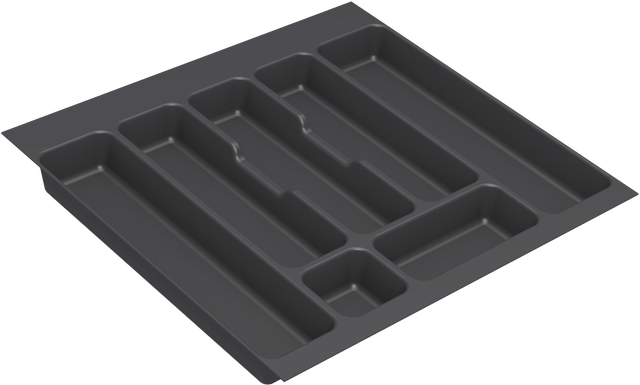 Porta-talheres Delinia para gaveta 60 cm cinza