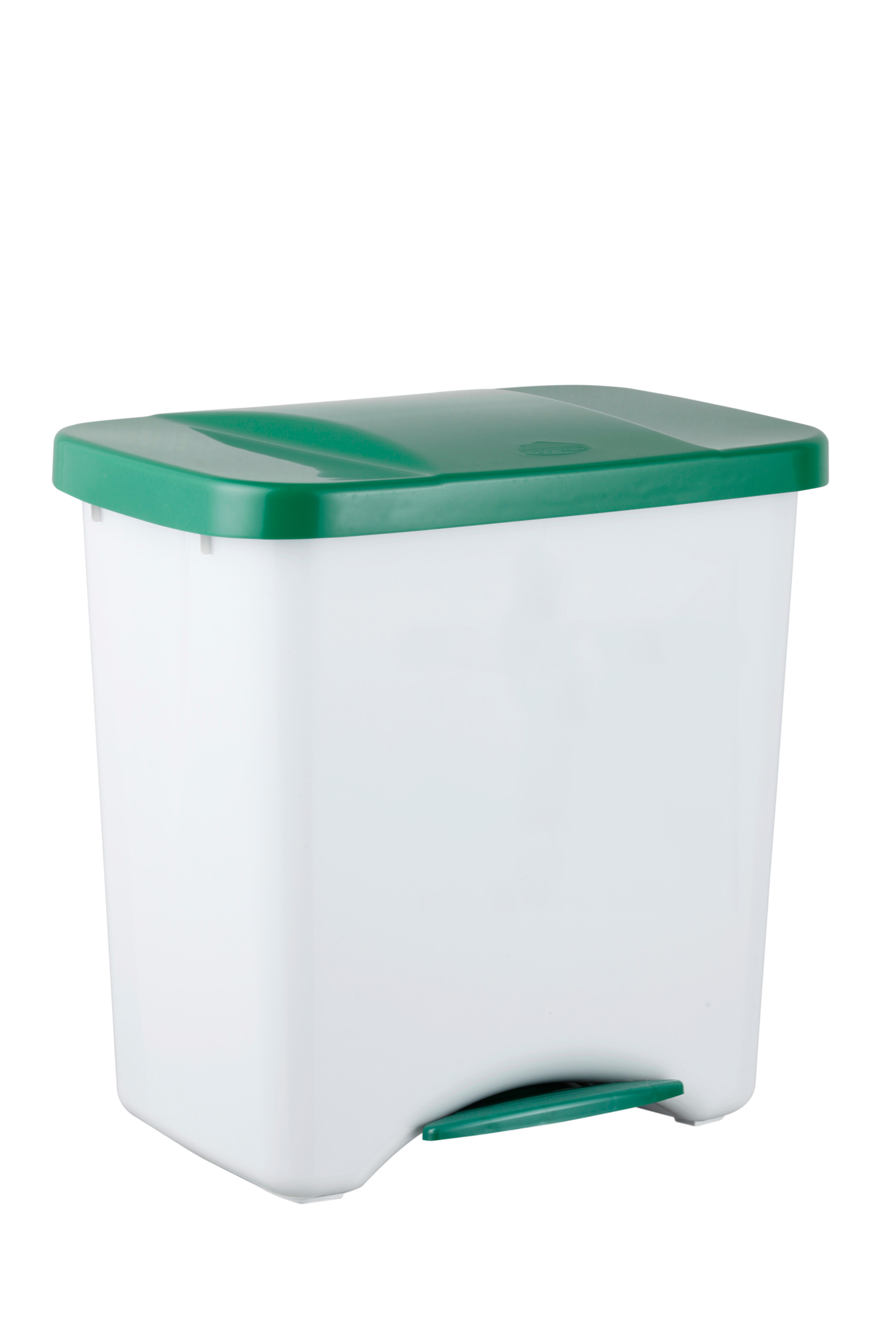 Cubo de basura de recogida selectiva con pedal denox para 40/50 litros