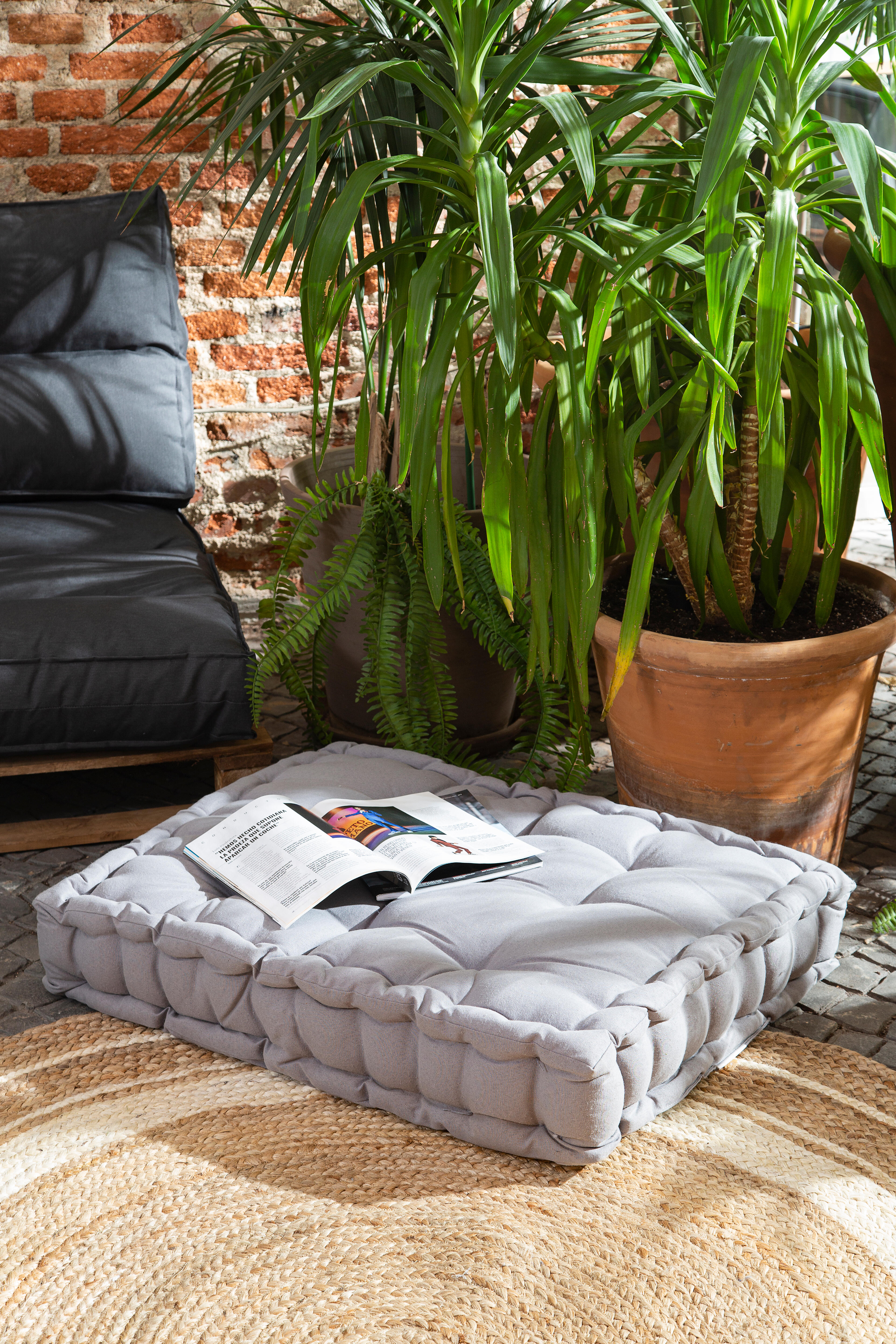 Almofada de chão Luck Inspire 80x120x15cm cinzento - 9