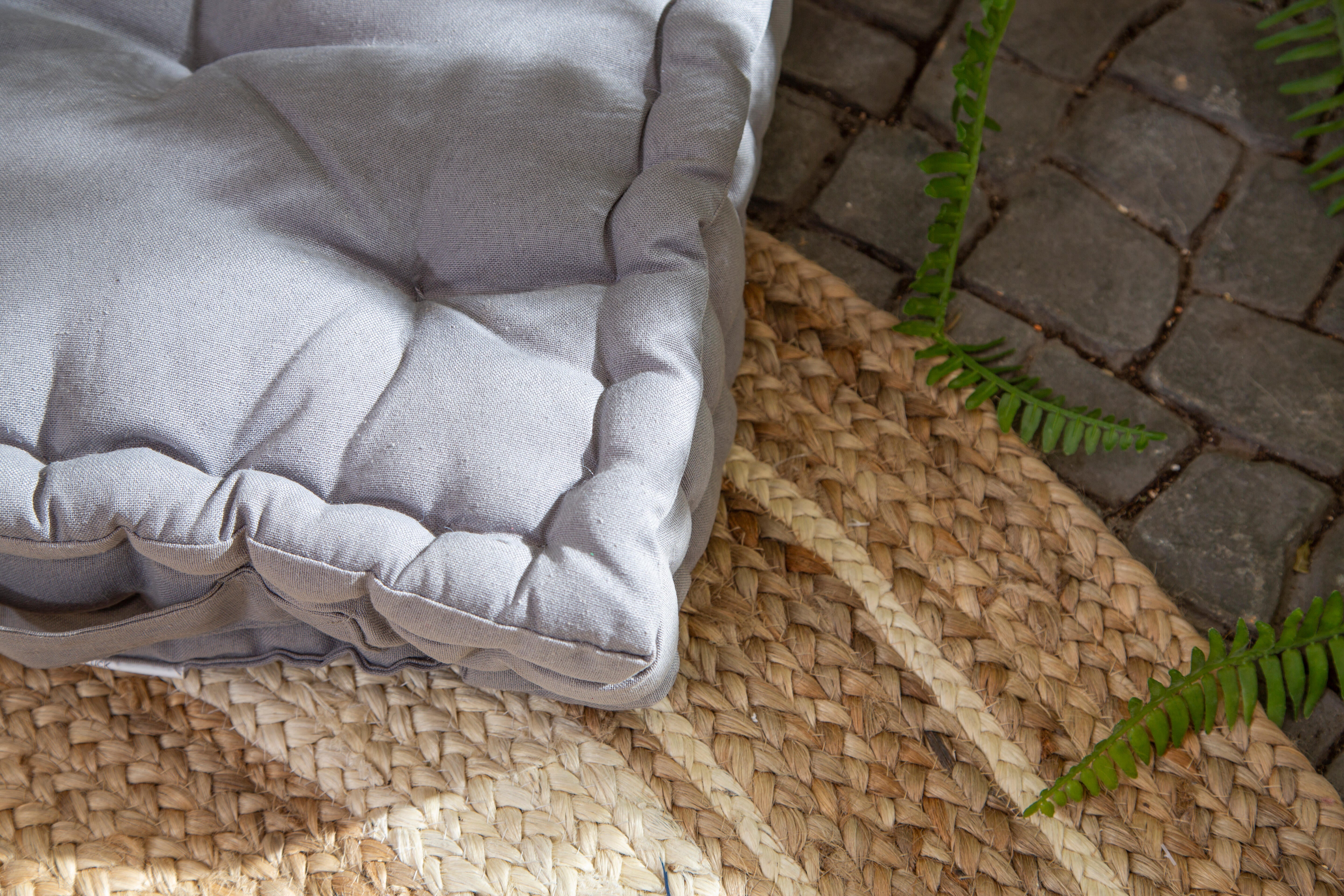 Cuscino da pavimento Futon INSPIRE Luck grigio 40 x 40 cm - 22