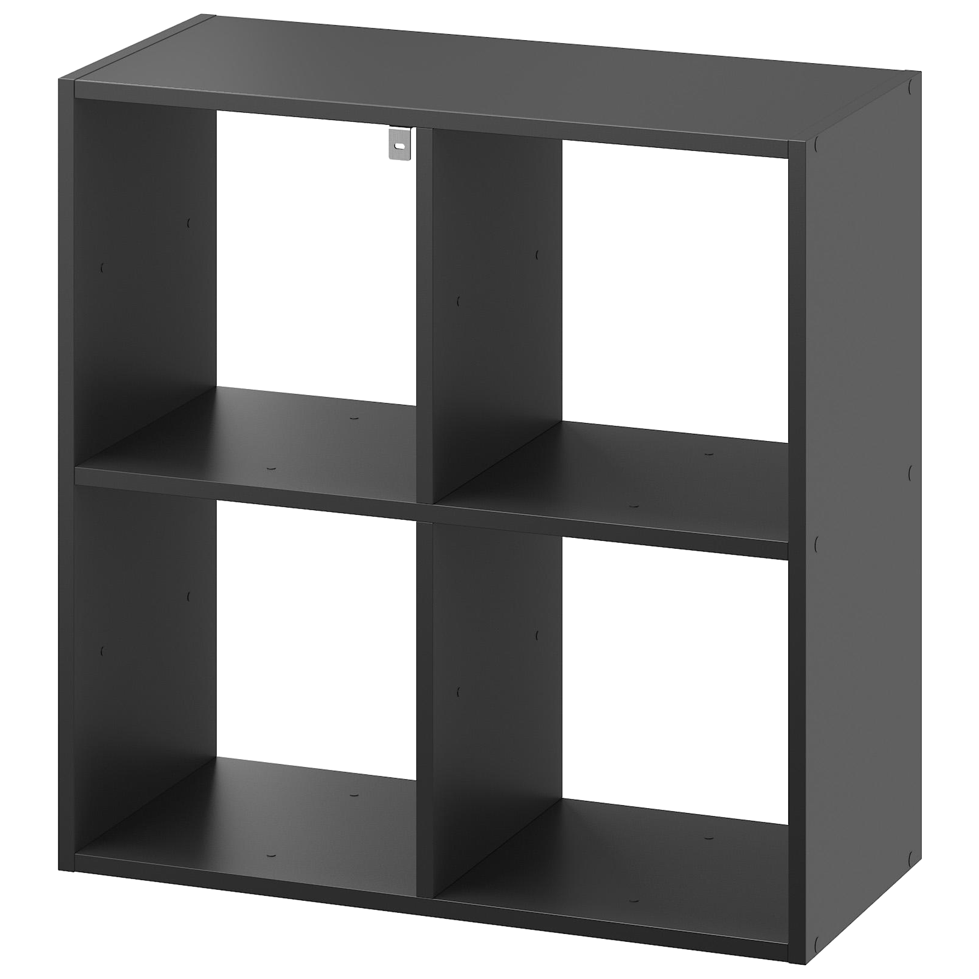 Estante de parede 4 quadrados preto 70,4 x 31,7 x 70,5 cm Spaceo Kub - 2