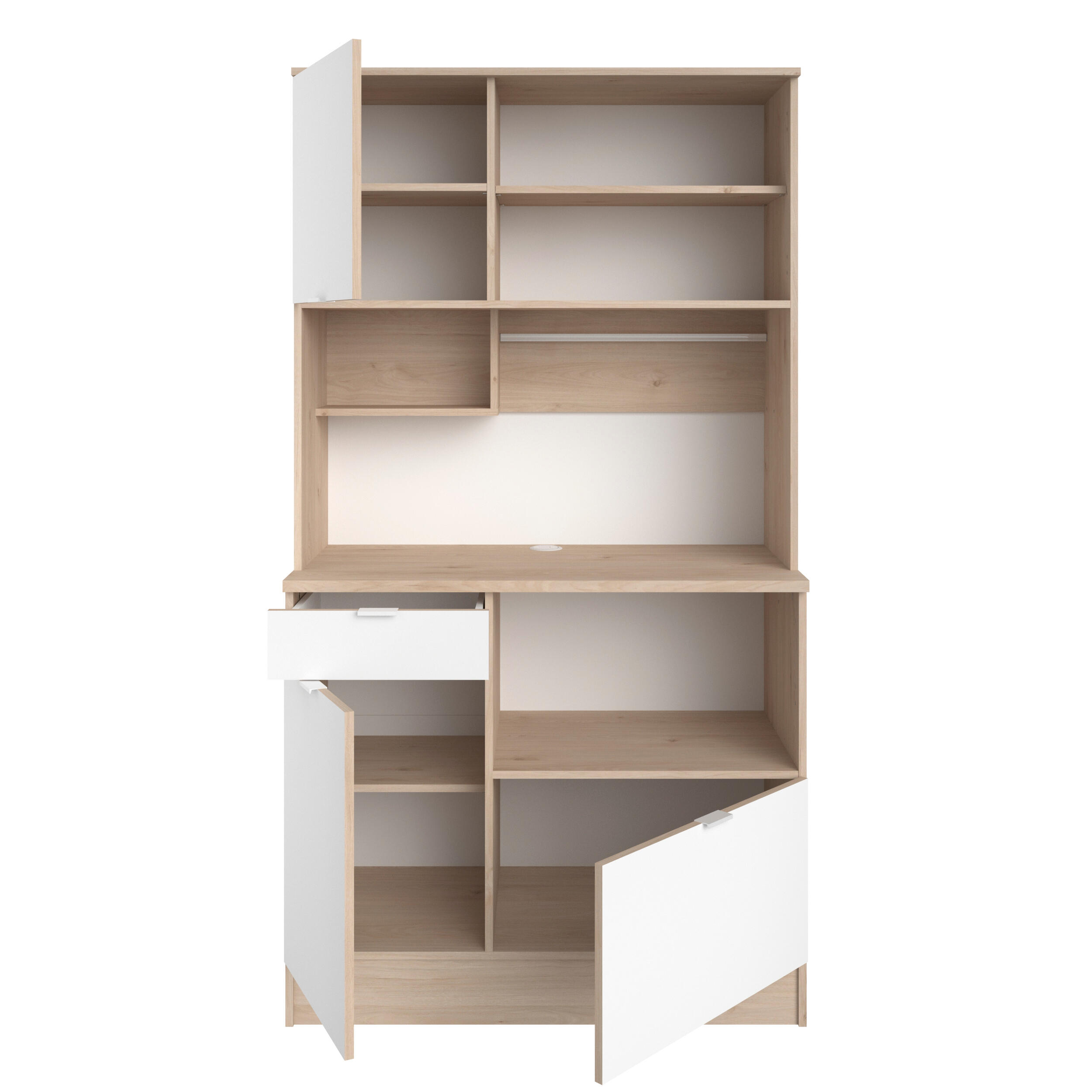 Alacena cocina socool Jackson blanco / roble 185.7 x 100.2 x 45.3cm - 9
