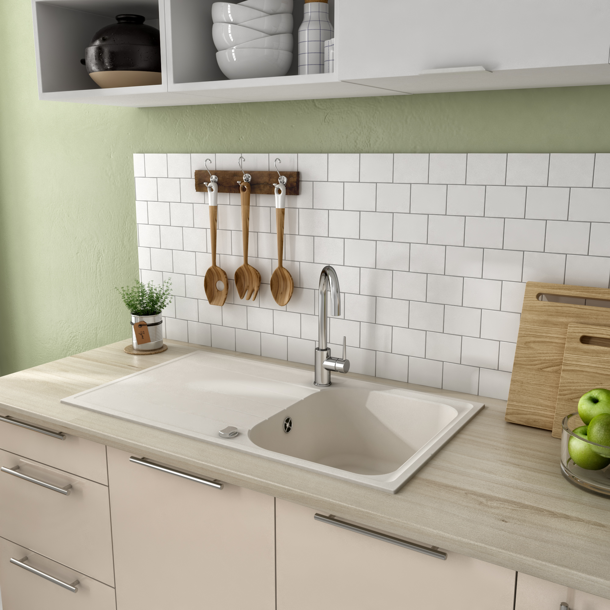 Lava-louça Delinia semidueto elbe 86x50cm branca - 16