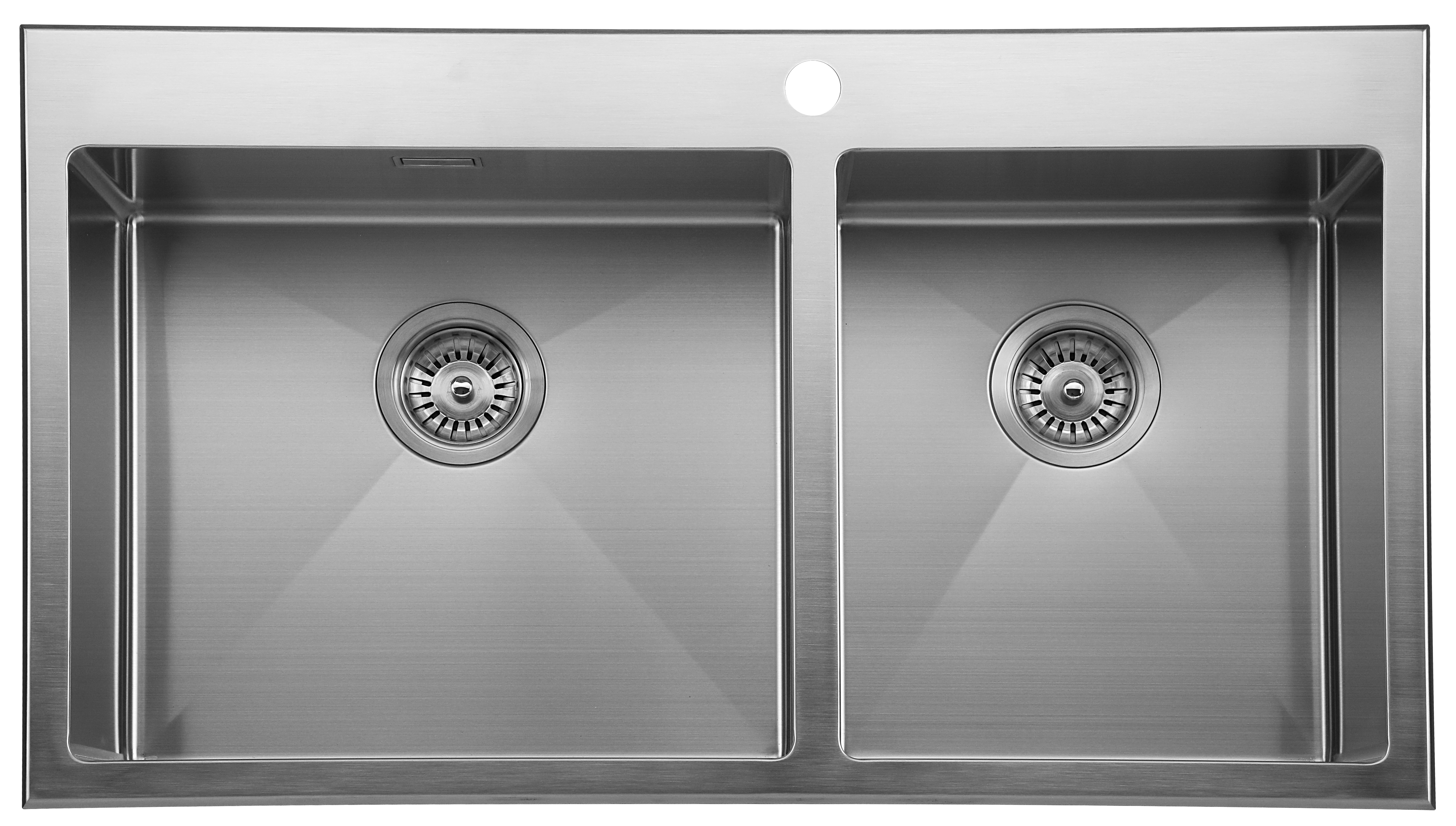 Fregadero de acero inox andemen jupiter 87 x 50 cm