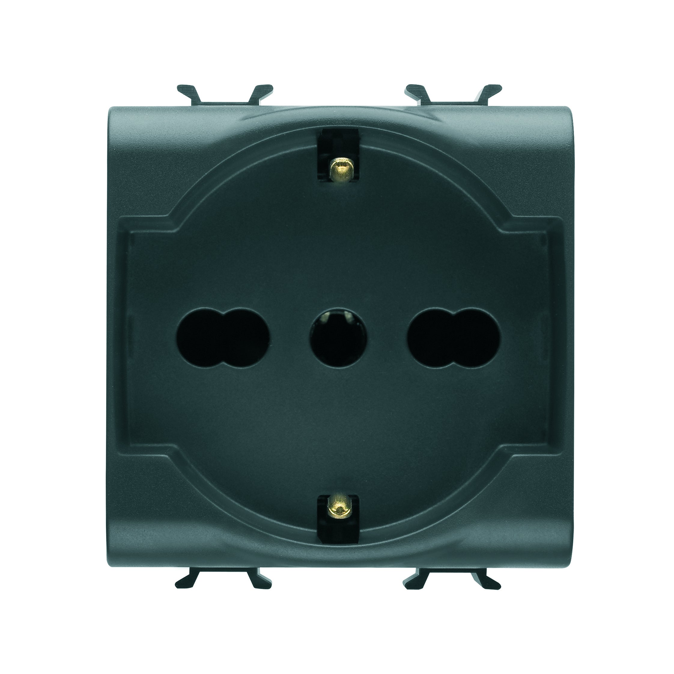 Legrand 050195 Spina Industriale Professionale Schuko, 16A 230V, Per Cavo 3x2,5 Mmq, Colore Nero
