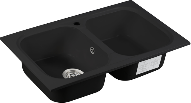 Lava-louça poalgi vigo preto 82.3x49.5cm