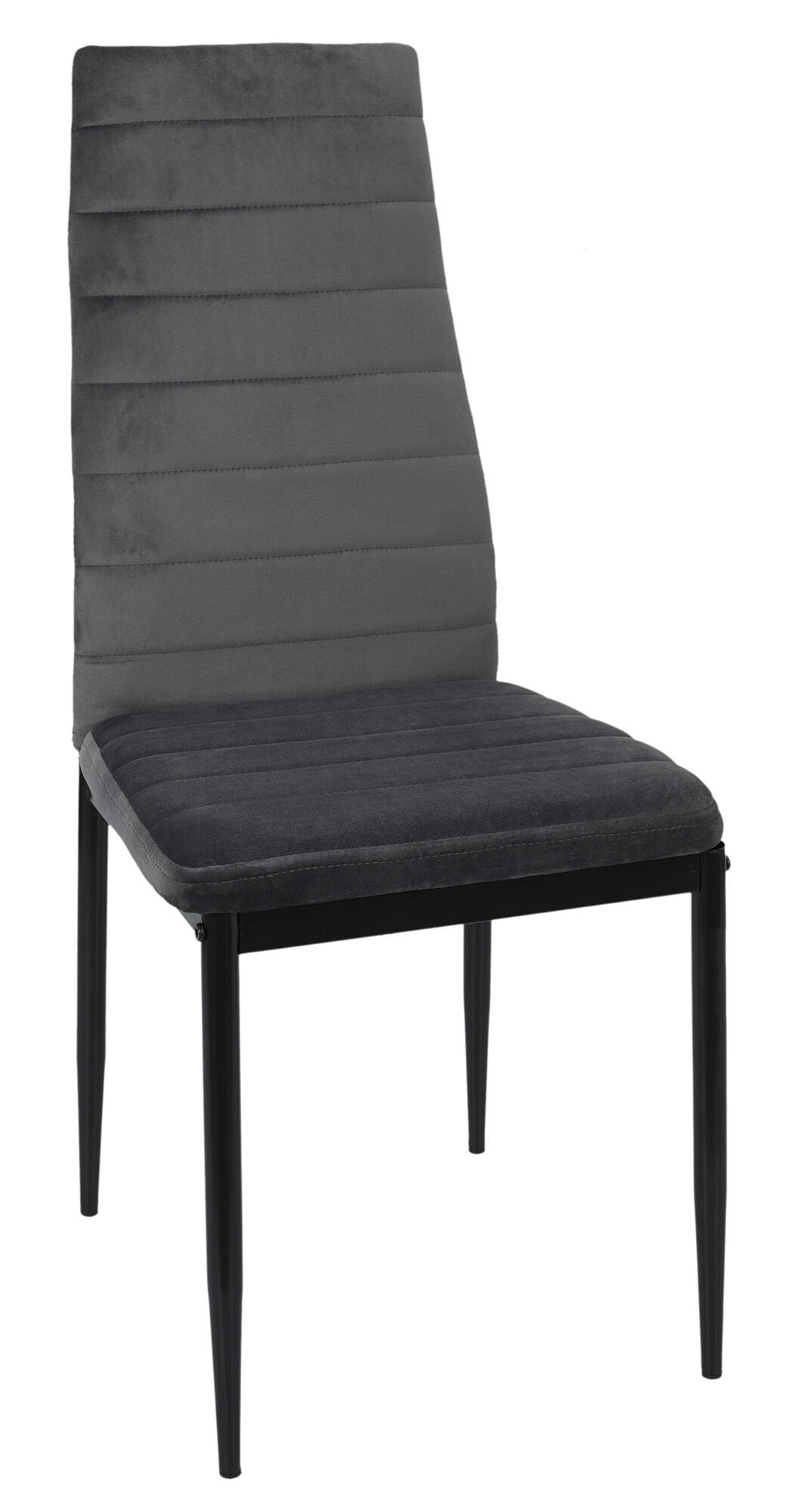 Silla de comedor víctor color gris oscuro