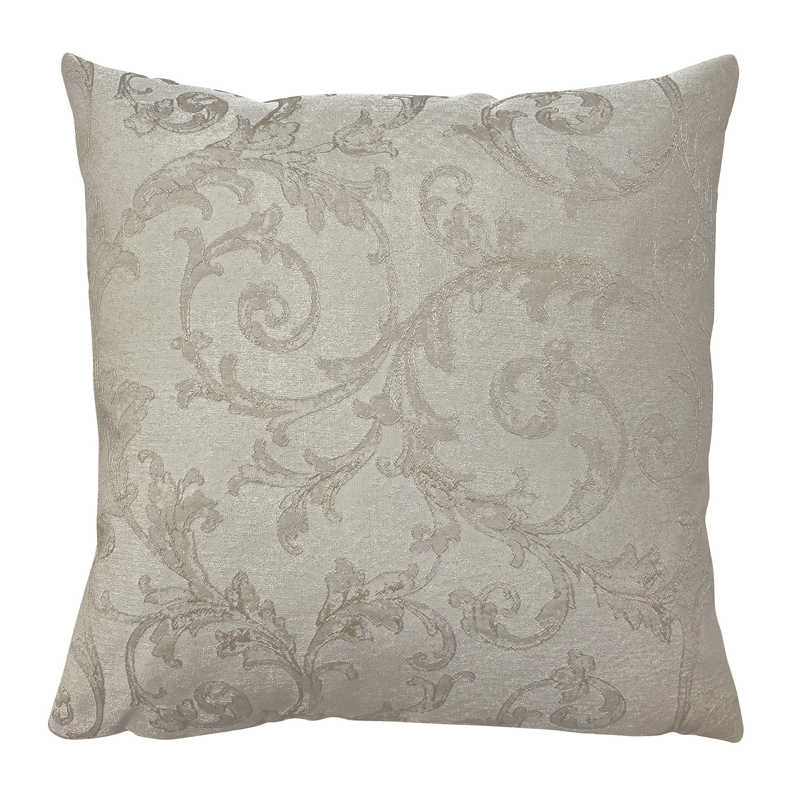 Cojín decorativo de poliéster soleil 45x45cm en color beige